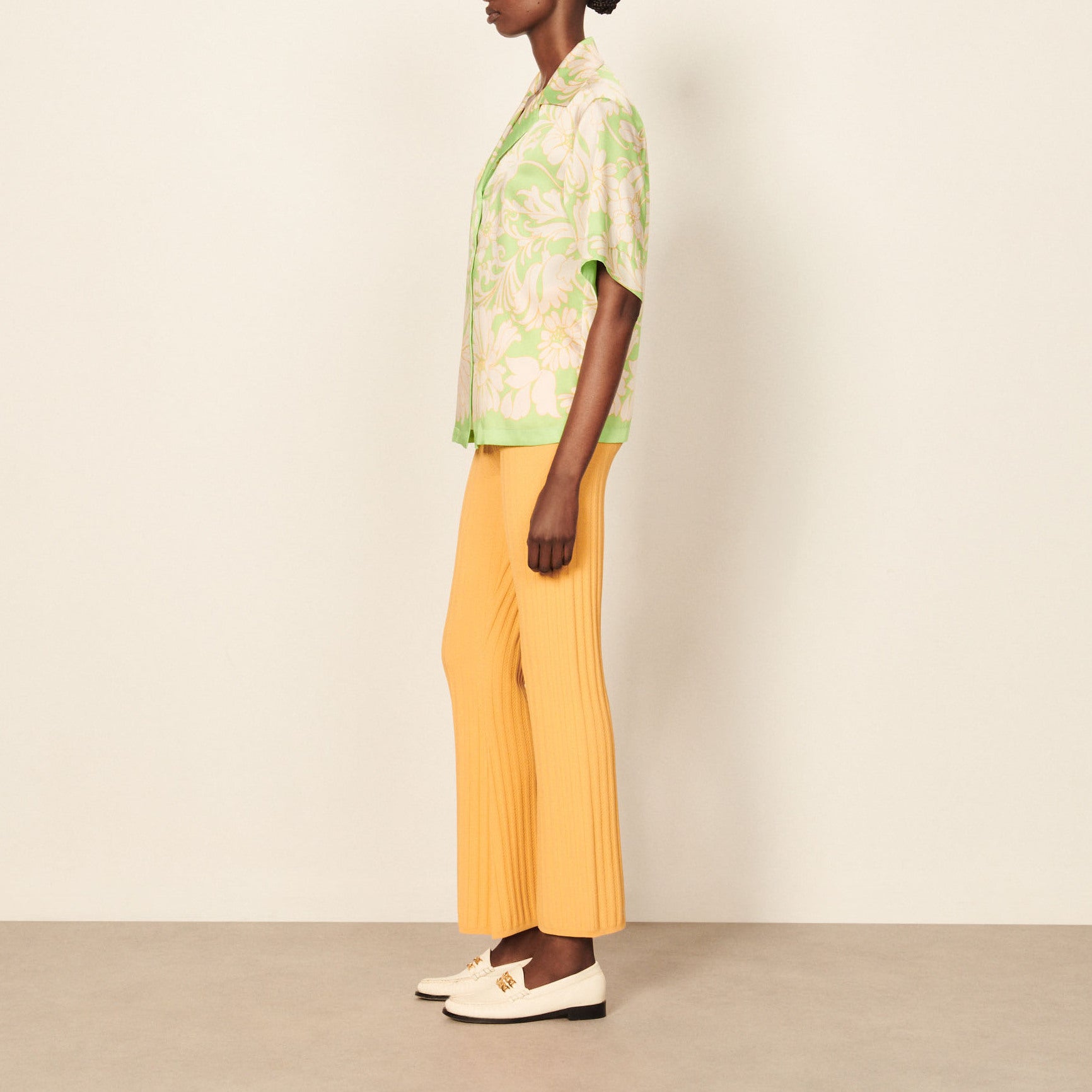 Chemise imprimée à manches courtes Sandro seconde main