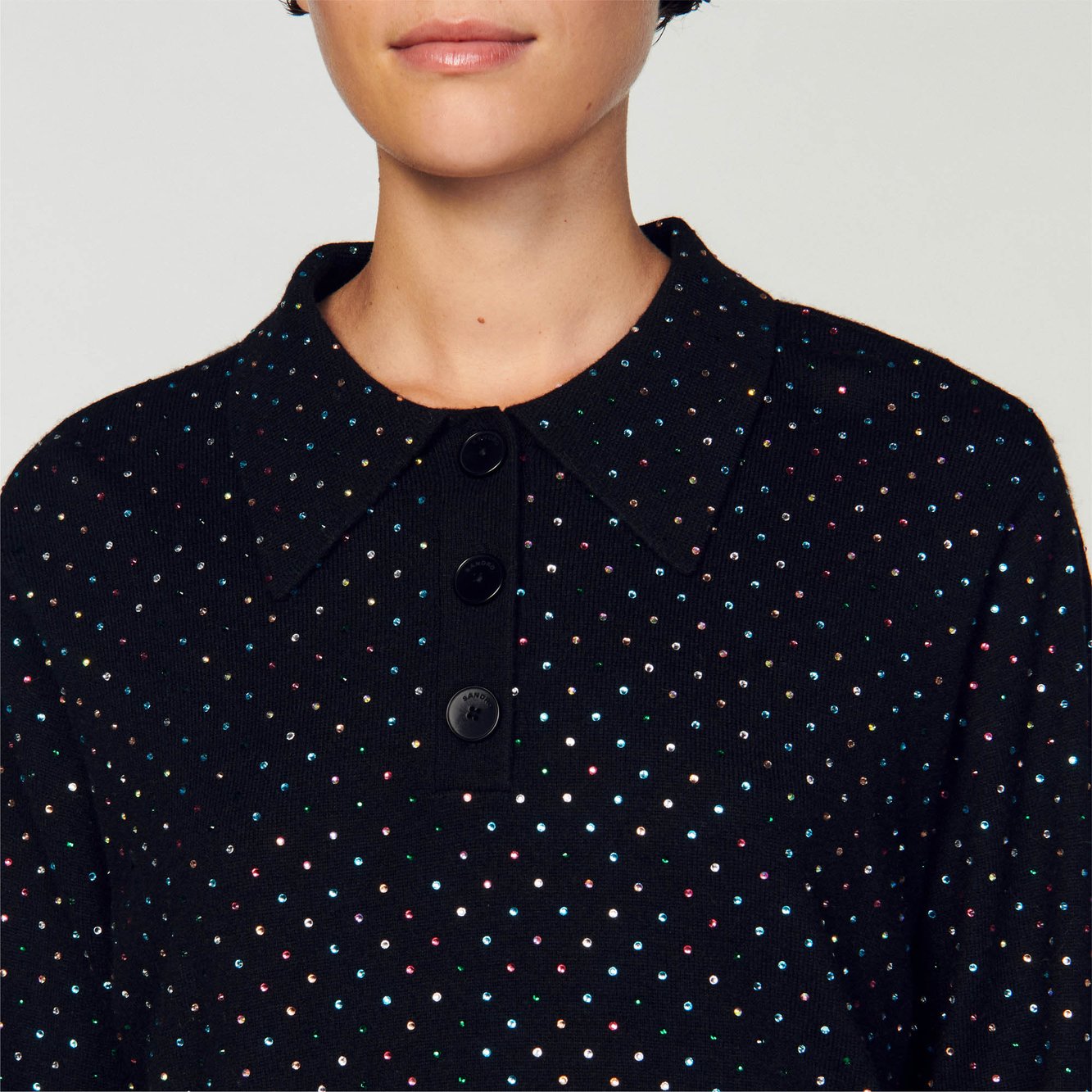 Pull Noir Sandro seconde main