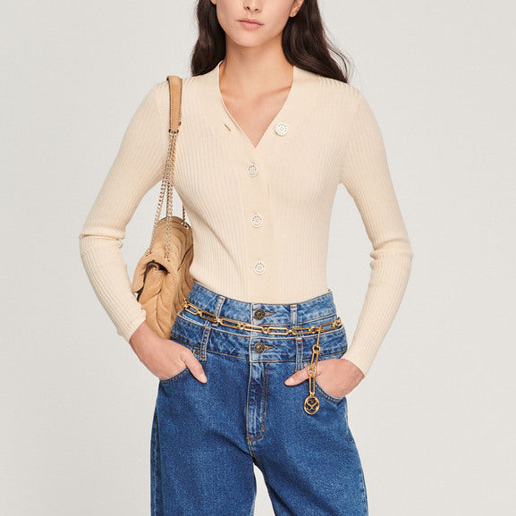 Cardigan en Maille Sandro seconde main