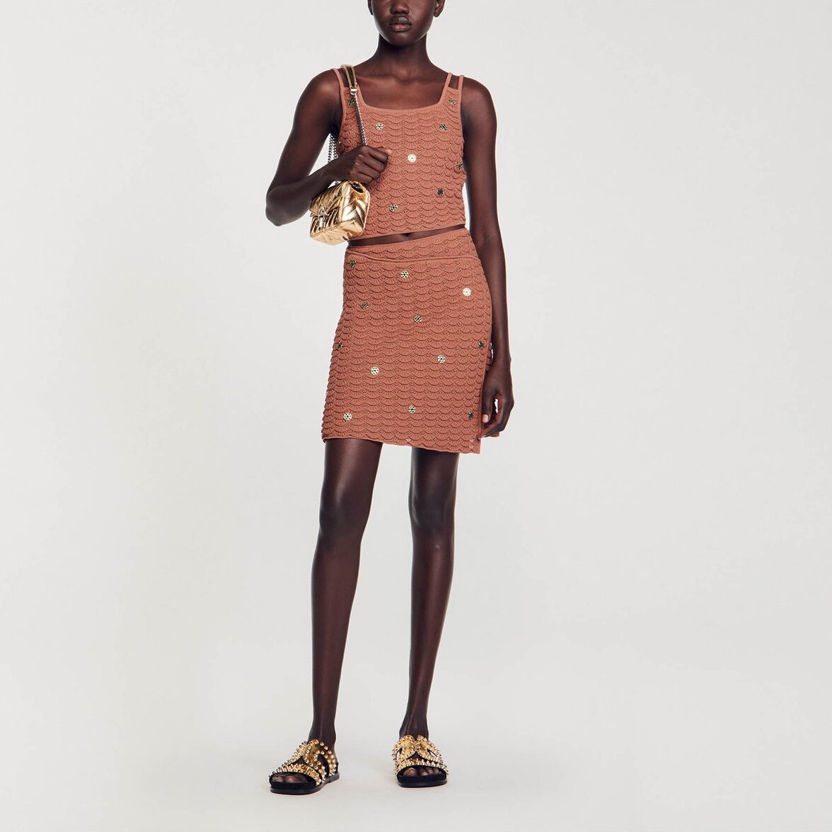 Jupe courte asymétrique Sandro seconde main