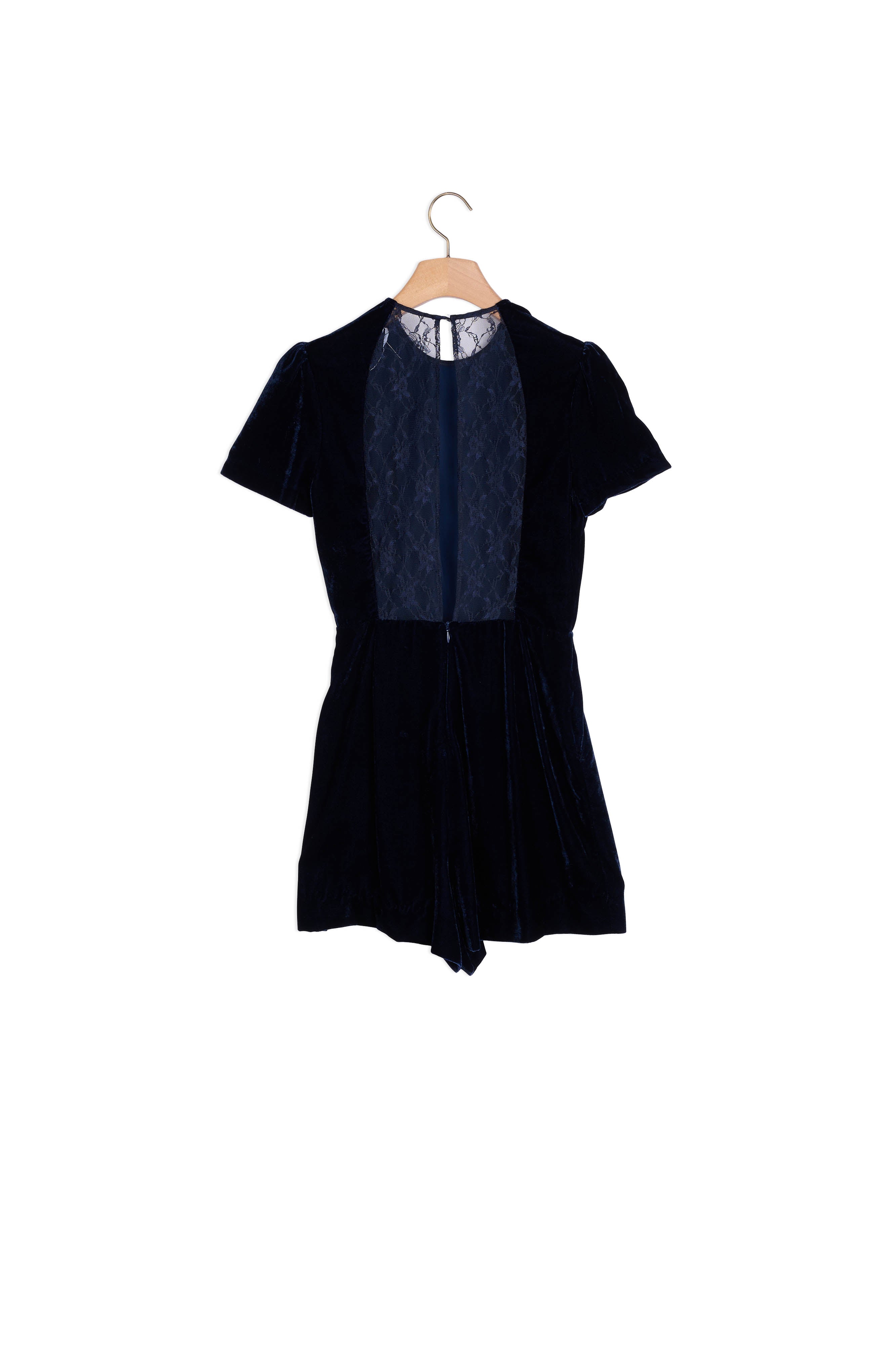 CombiShort en velours dos ouvert Sandro seconde main