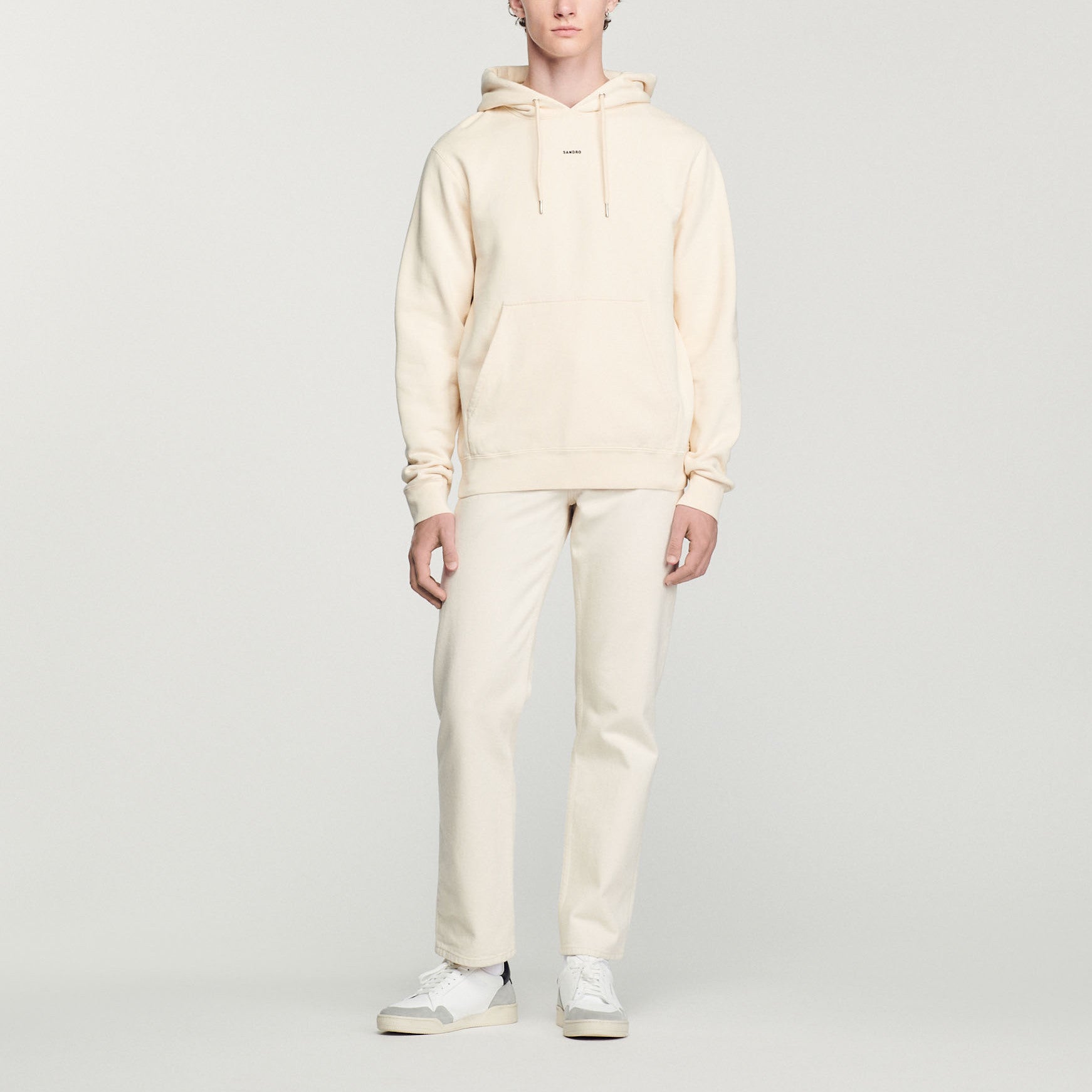 Sweatshirt Ecru Sandro seconde main