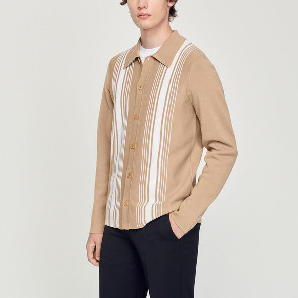 Cardigan à broderie contrastée Sandro seconde main