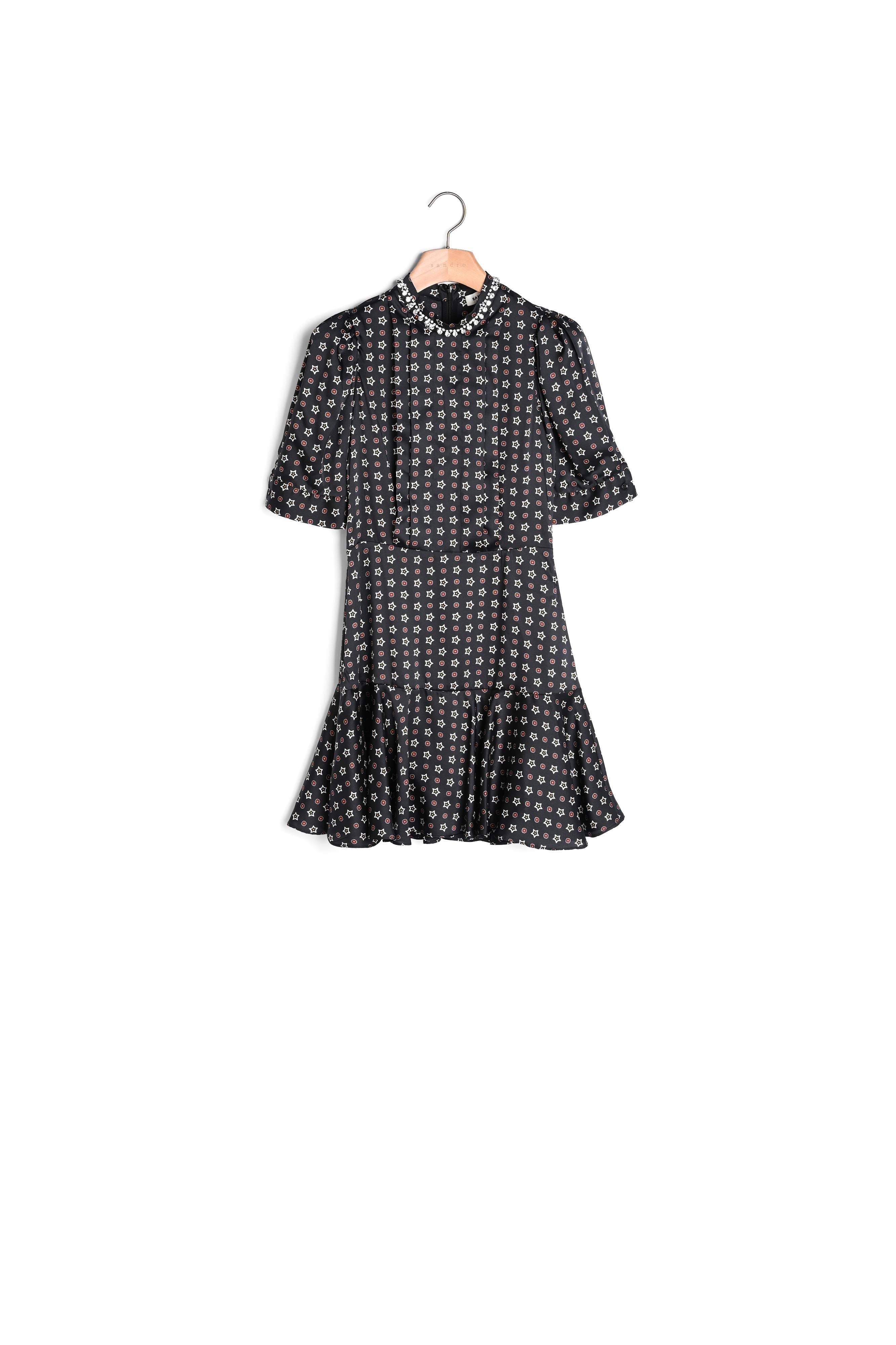 Robe courte imprimé étoiles Sandro seconde main