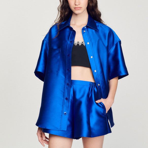 Short satiné Sandro seconde main