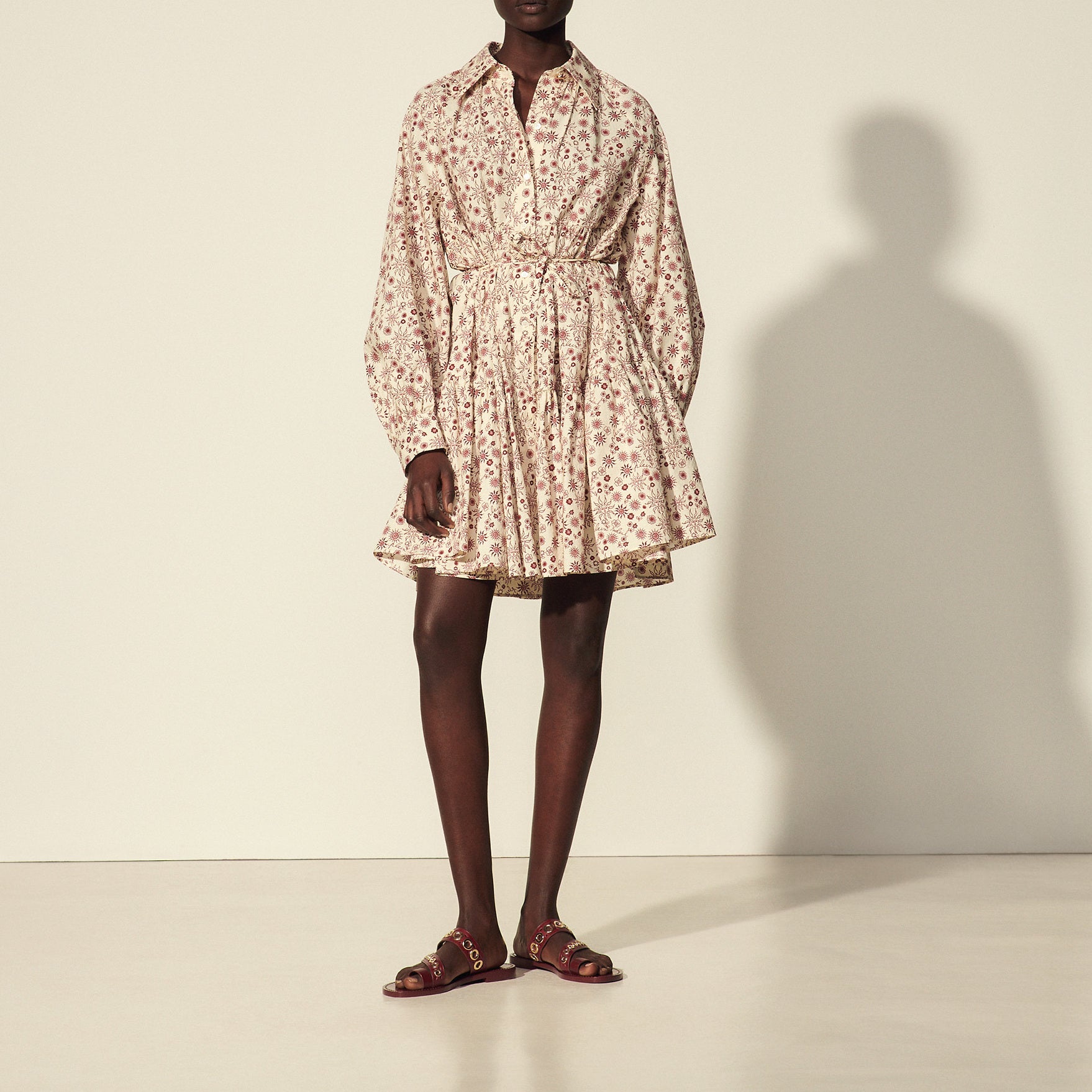 Robe Chemise imprimée évasée Sandro seconde main