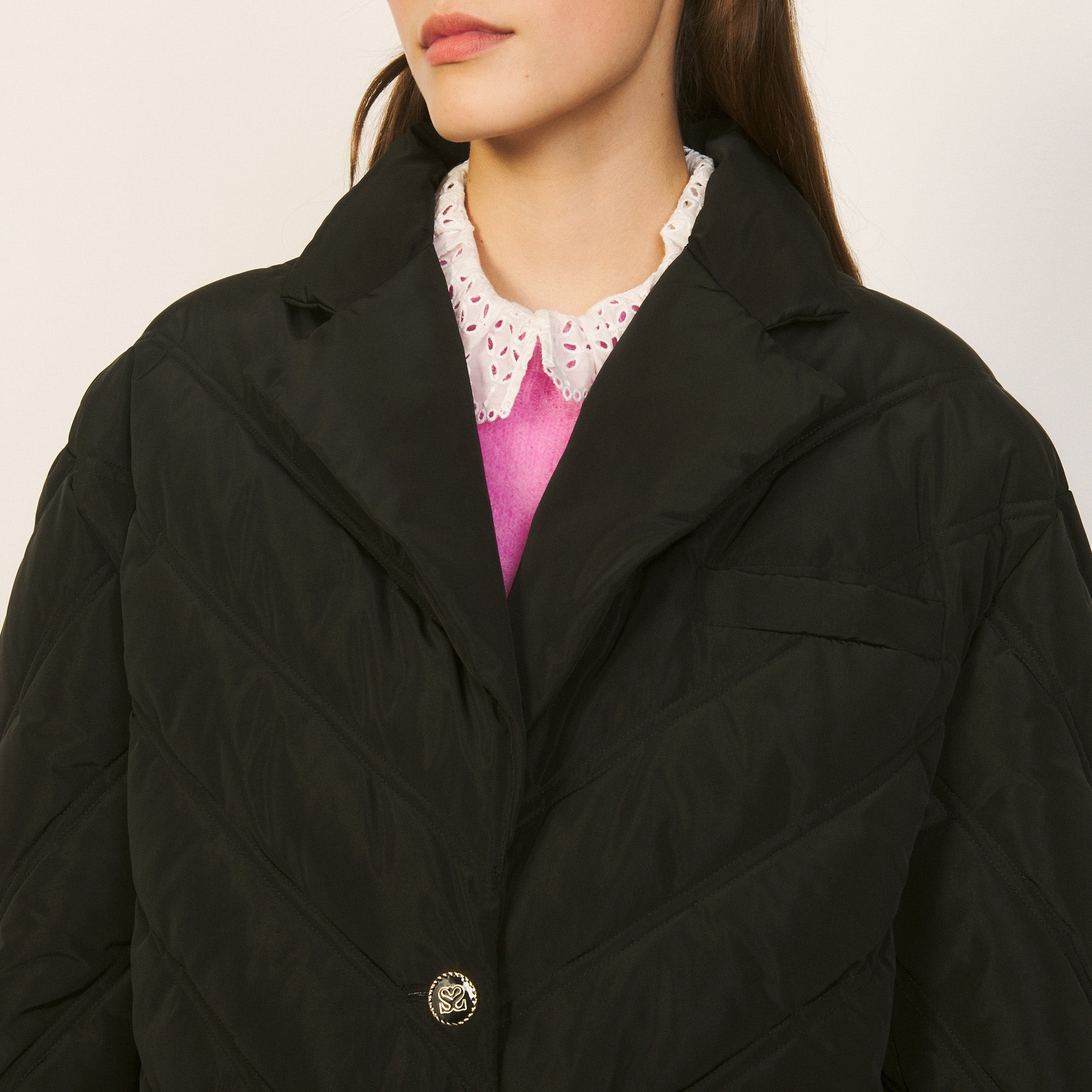 Manteau rembourré et avec matelassage Sandro seconde main