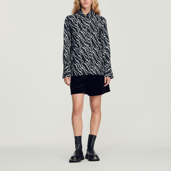 Chemise fluide imprimée Sandro seconde main