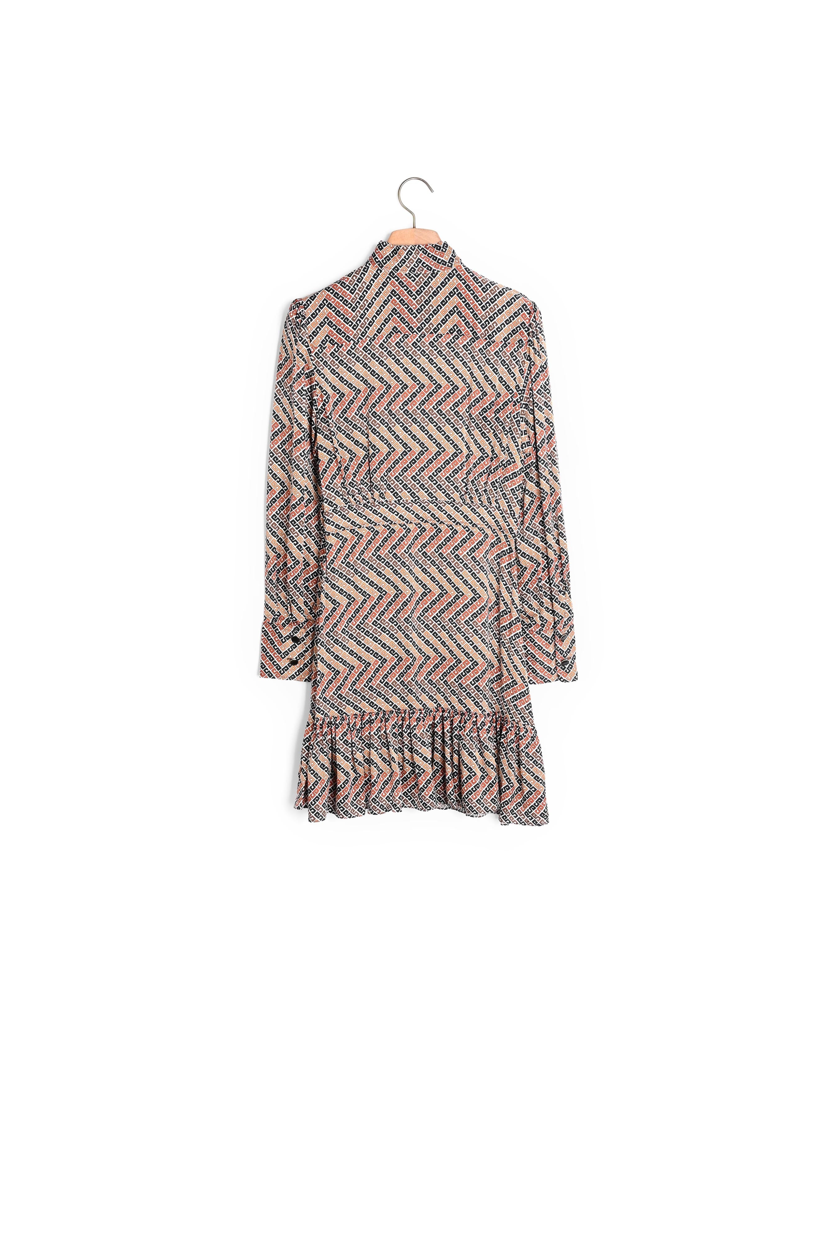 Robe courte imprimée à manches longues Sandro seconde main