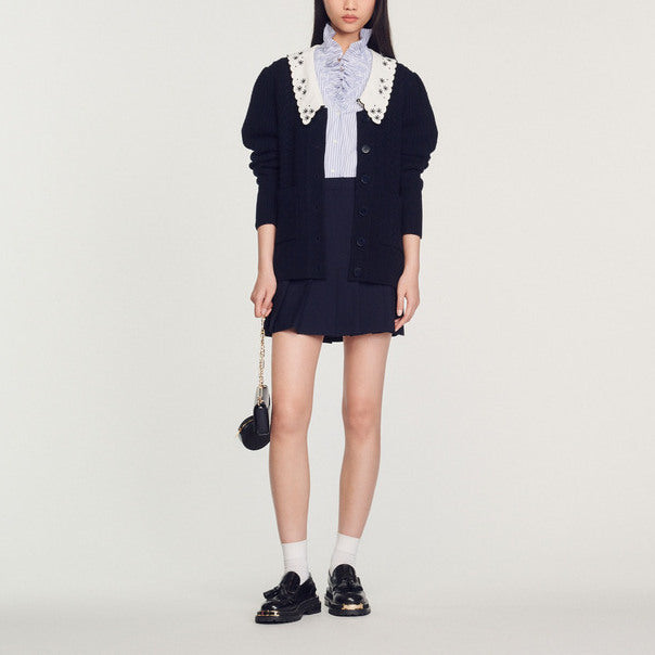 Cardicoat à large col Sandro seconde main