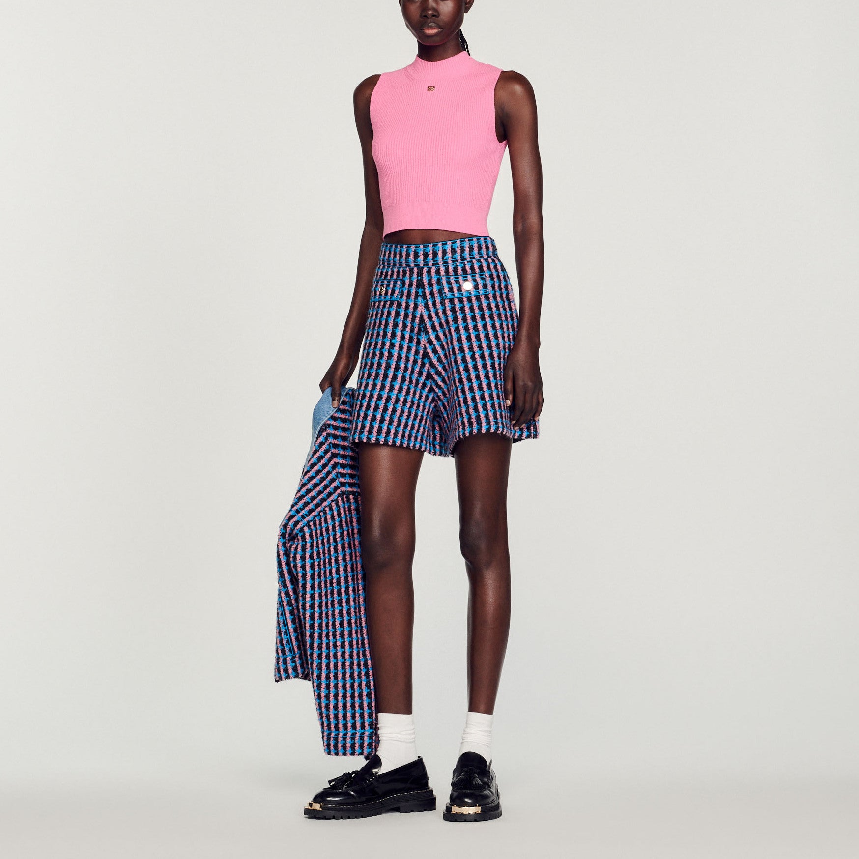 Short en tweed Sandro seconde main