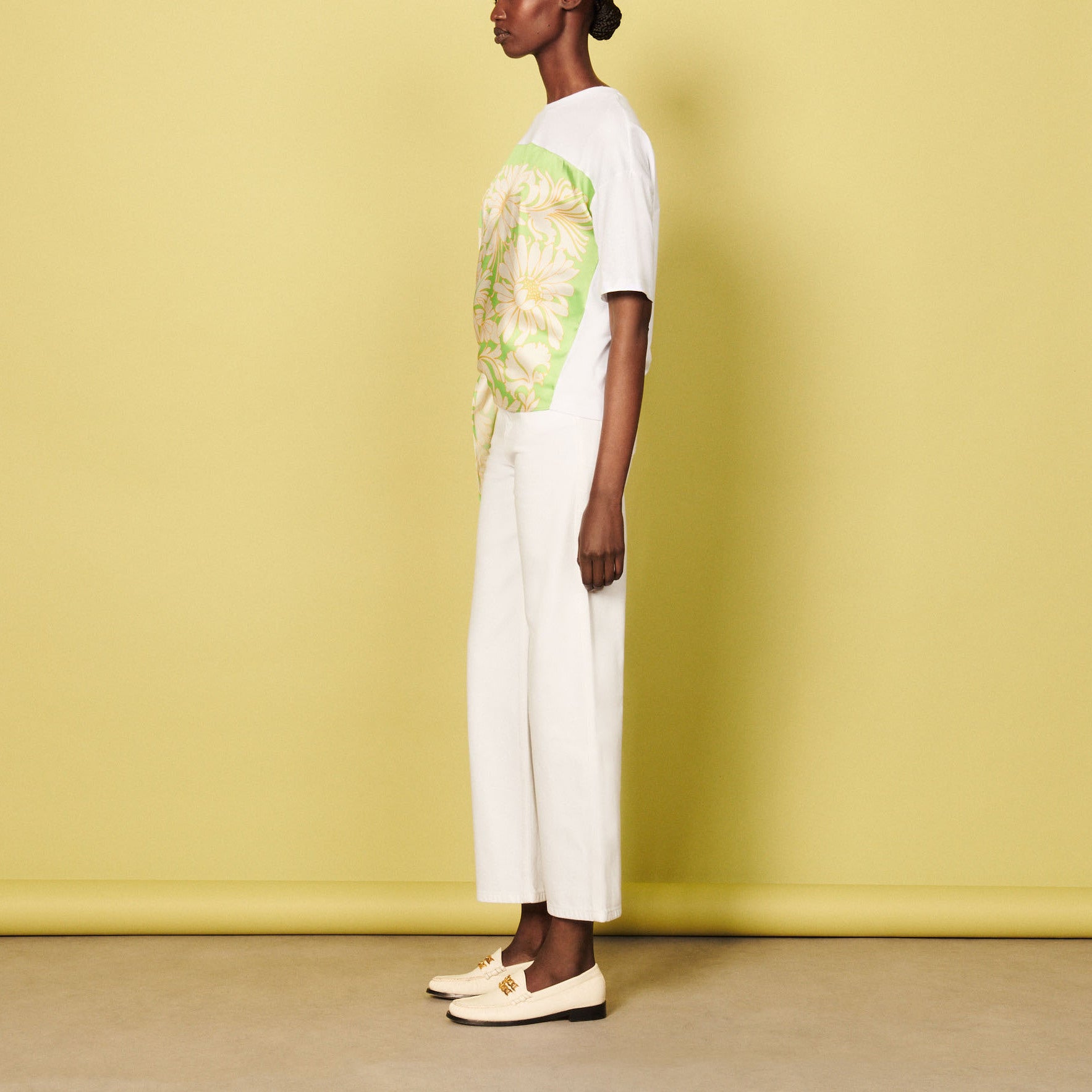 Tee-shirt foulard en coton biologique Sandro seconde main