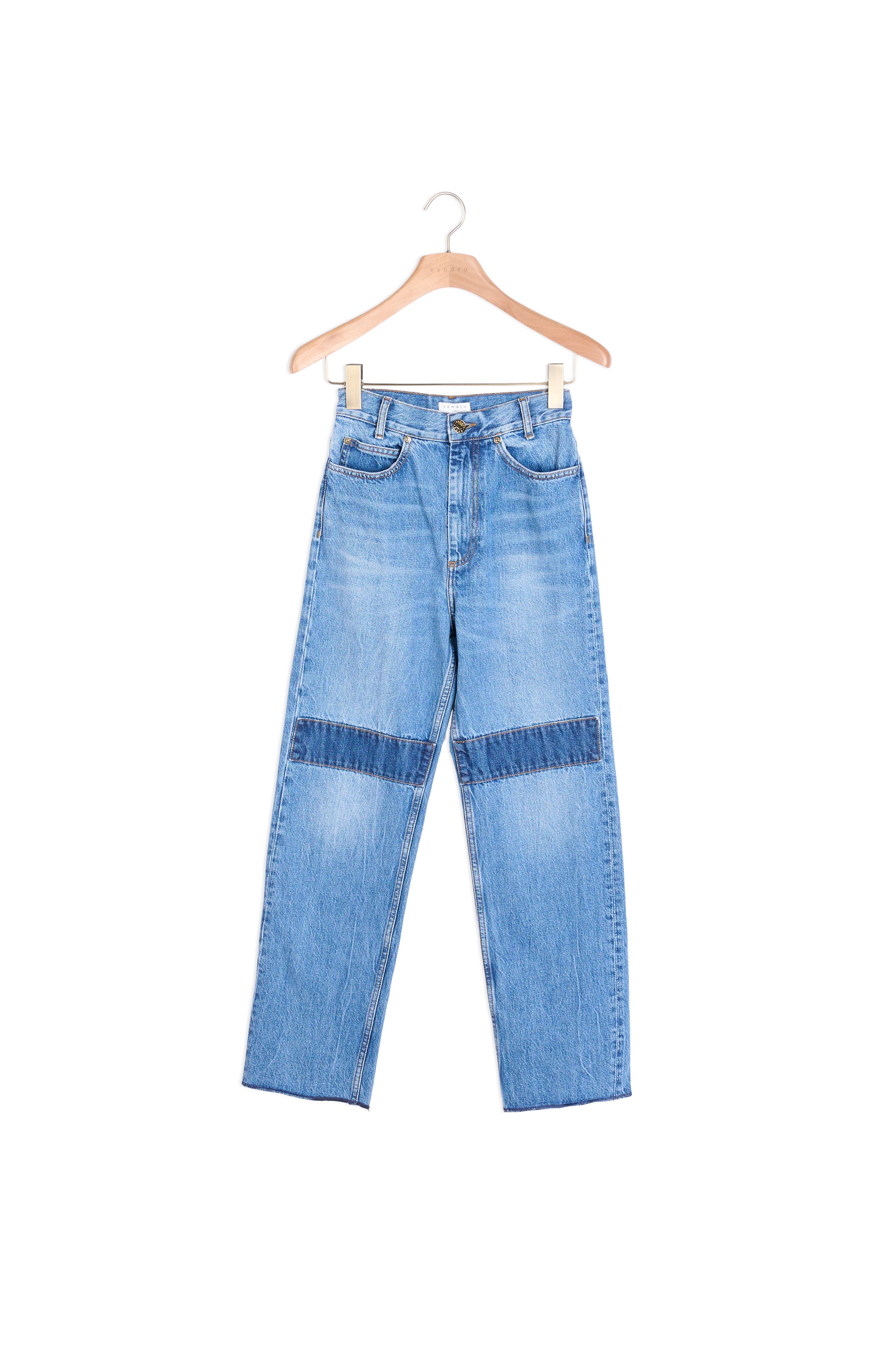 Jean avec patchs aux genoux Sandro seconde main