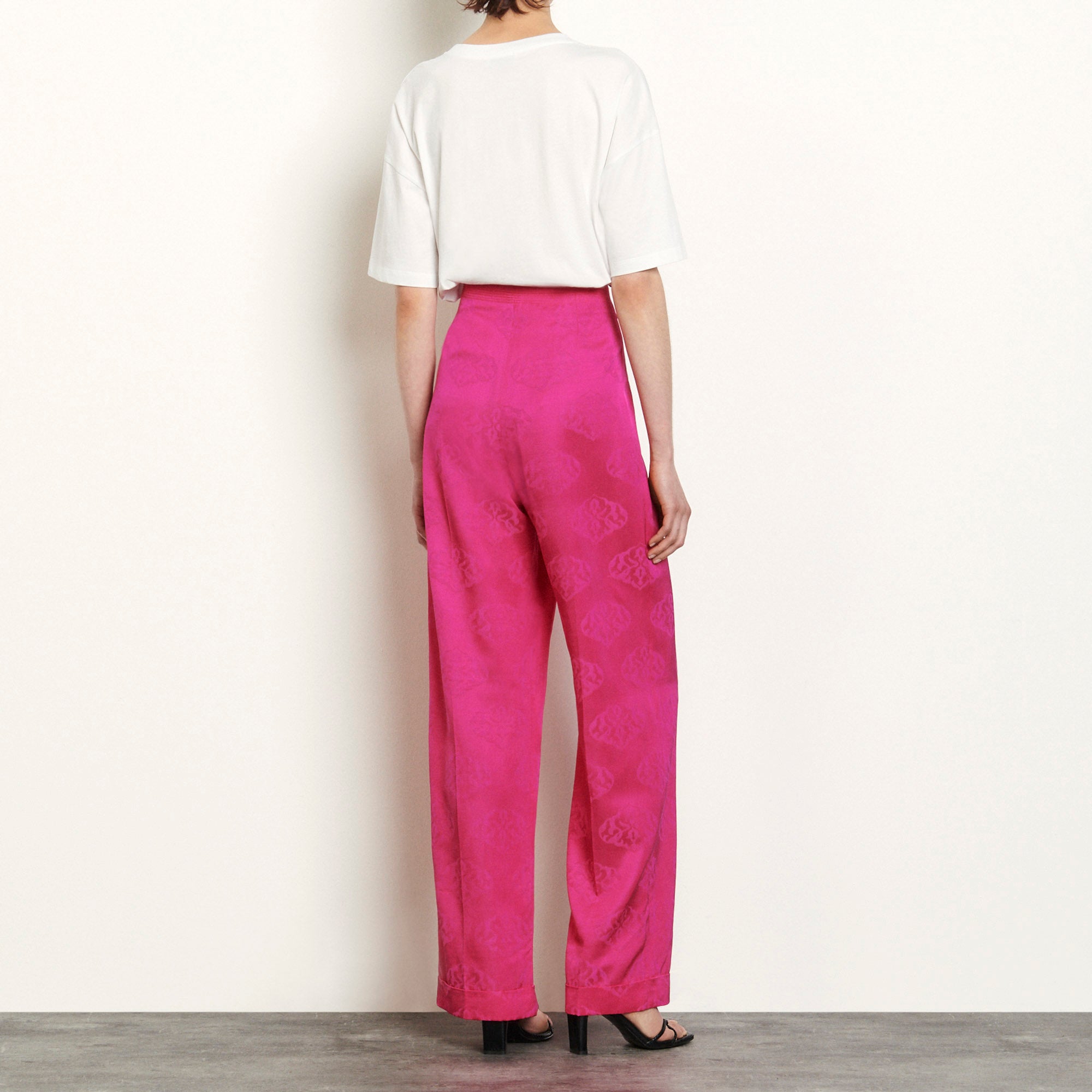 Pantalon large en jacquard Sandro seconde main