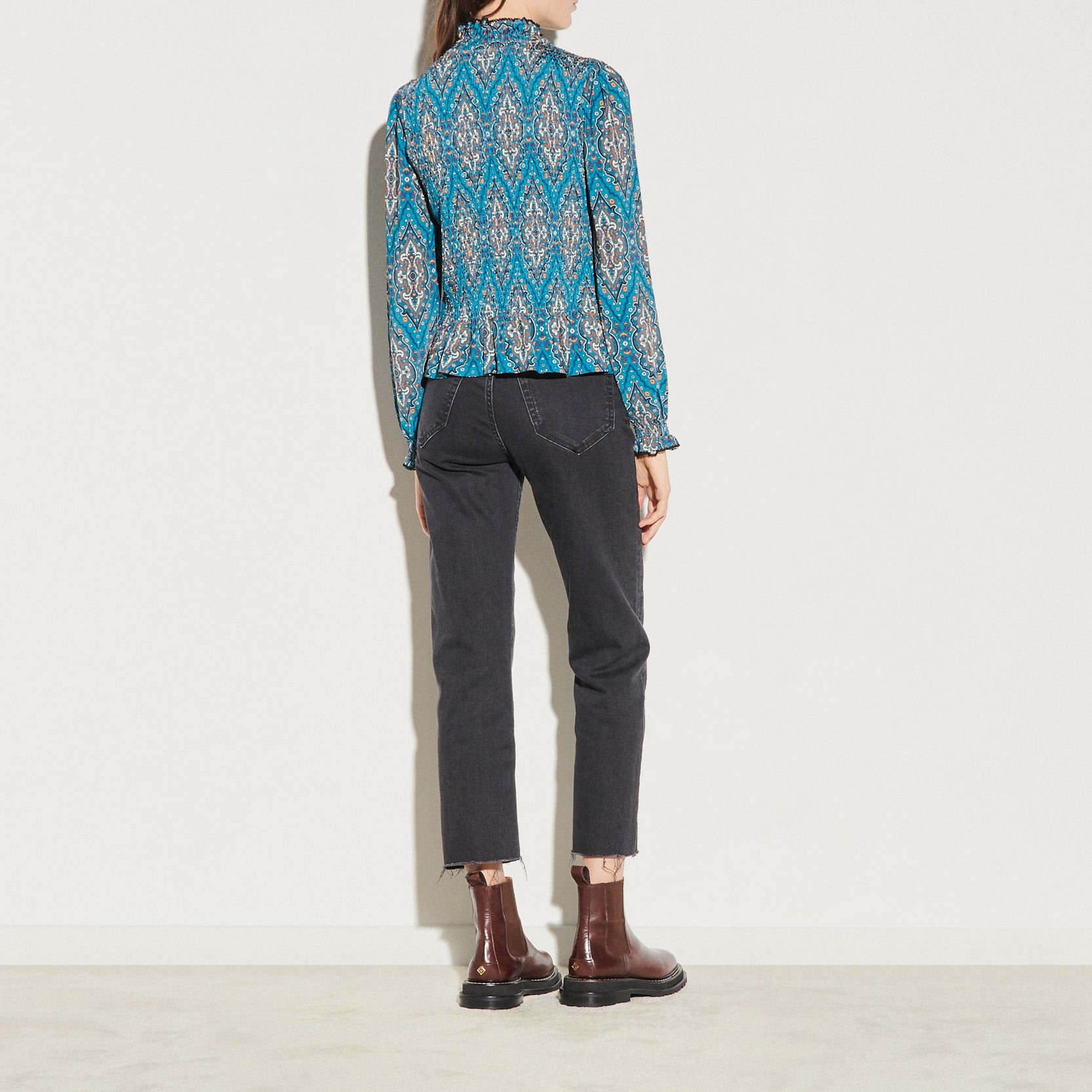 T-shirt imprimé smocké Sandro seconde main