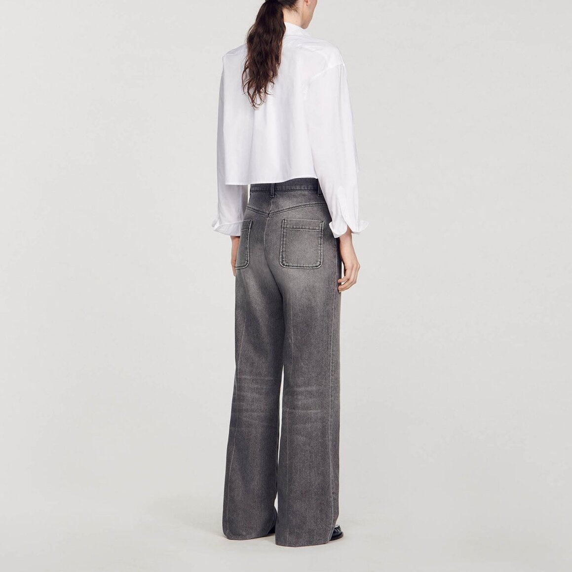 Jean délavé évasé Sandro seconde main