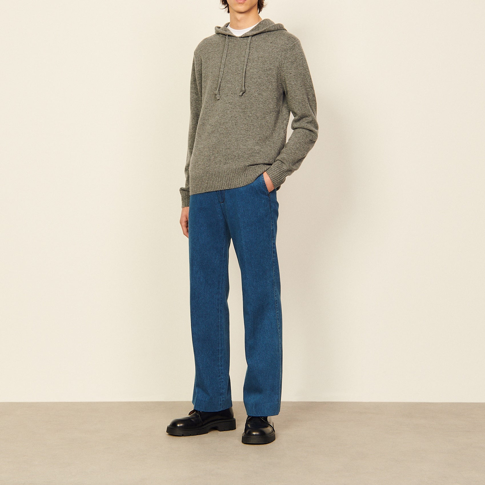 Maille Gris Chiné Sandro seconde main