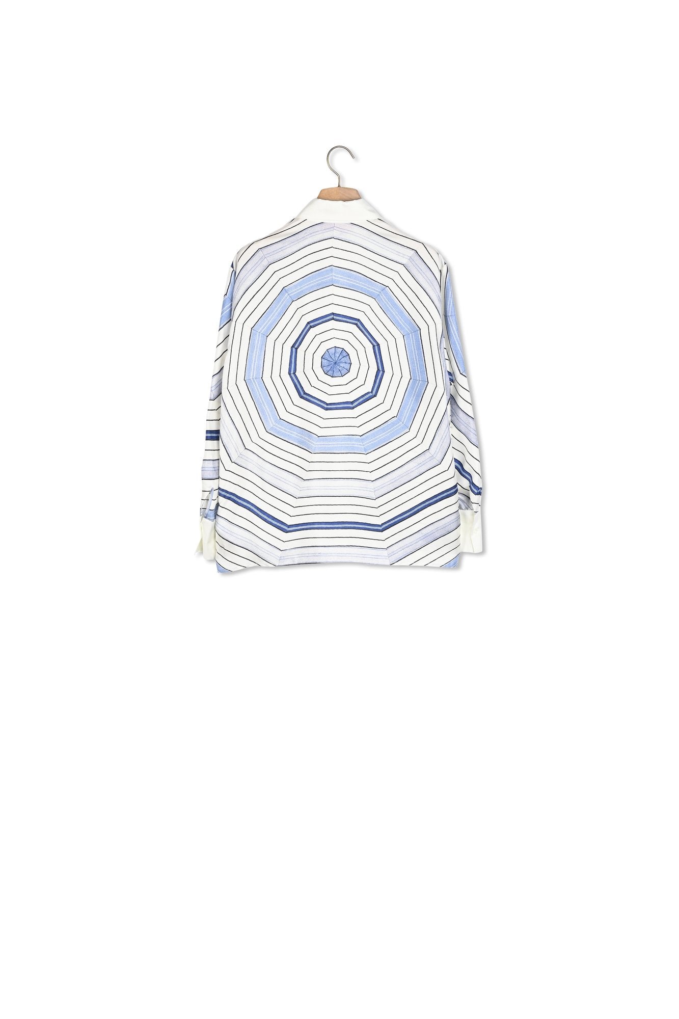 Chemise en soie à imprimé spirales Sandro seconde main