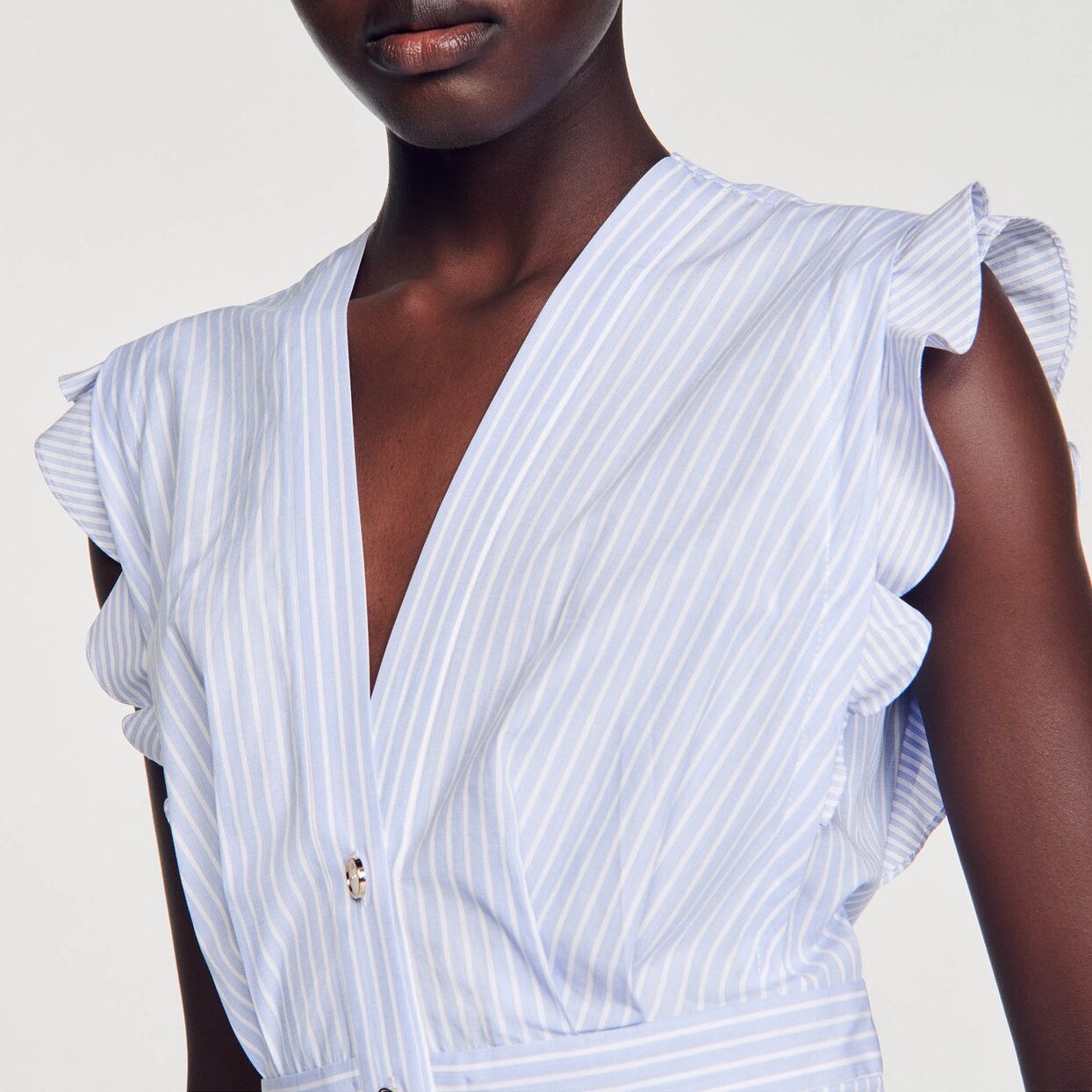 Robe longue à volants Sandro seconde main