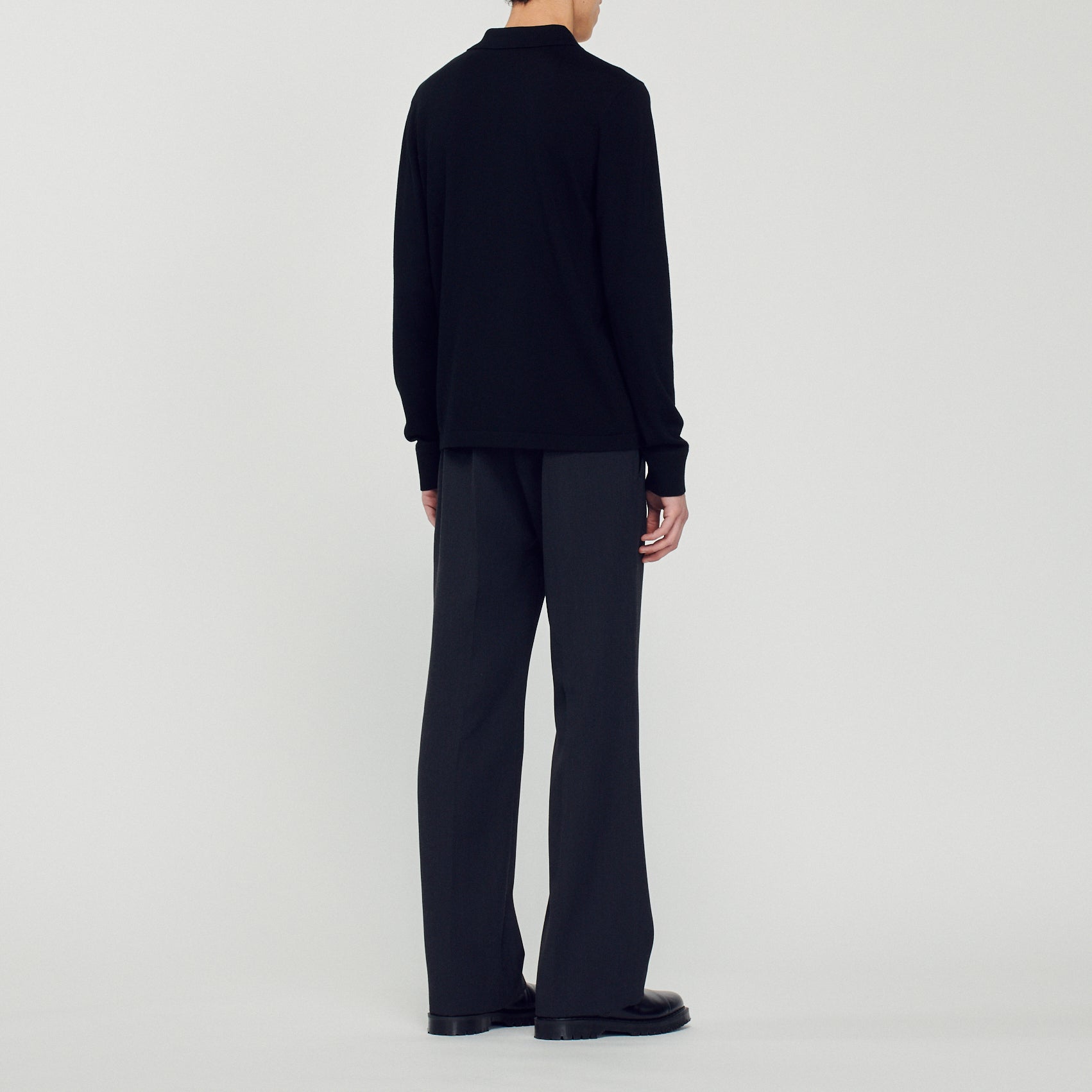 Pull polo en Maille Sandro seconde main