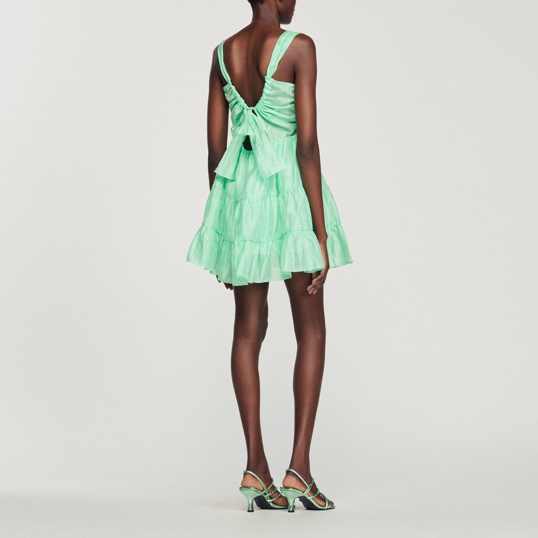 Robe courte volantée Sandro seconde main