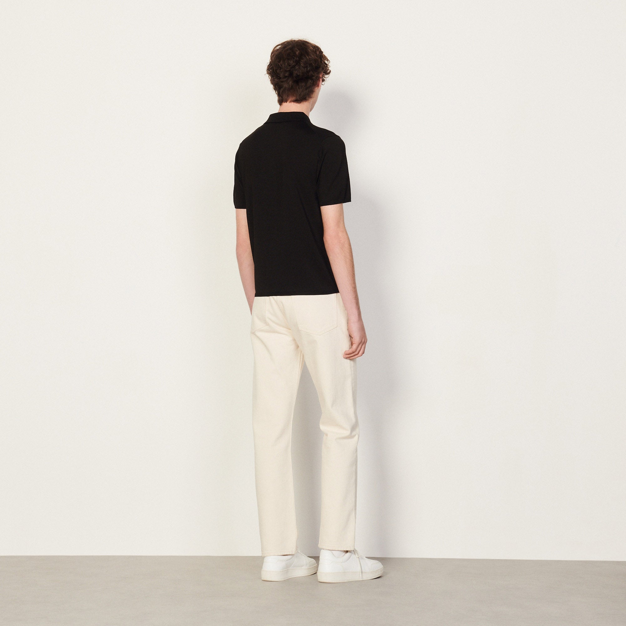 Polo en Maille à manches courtes Sandro seconde main