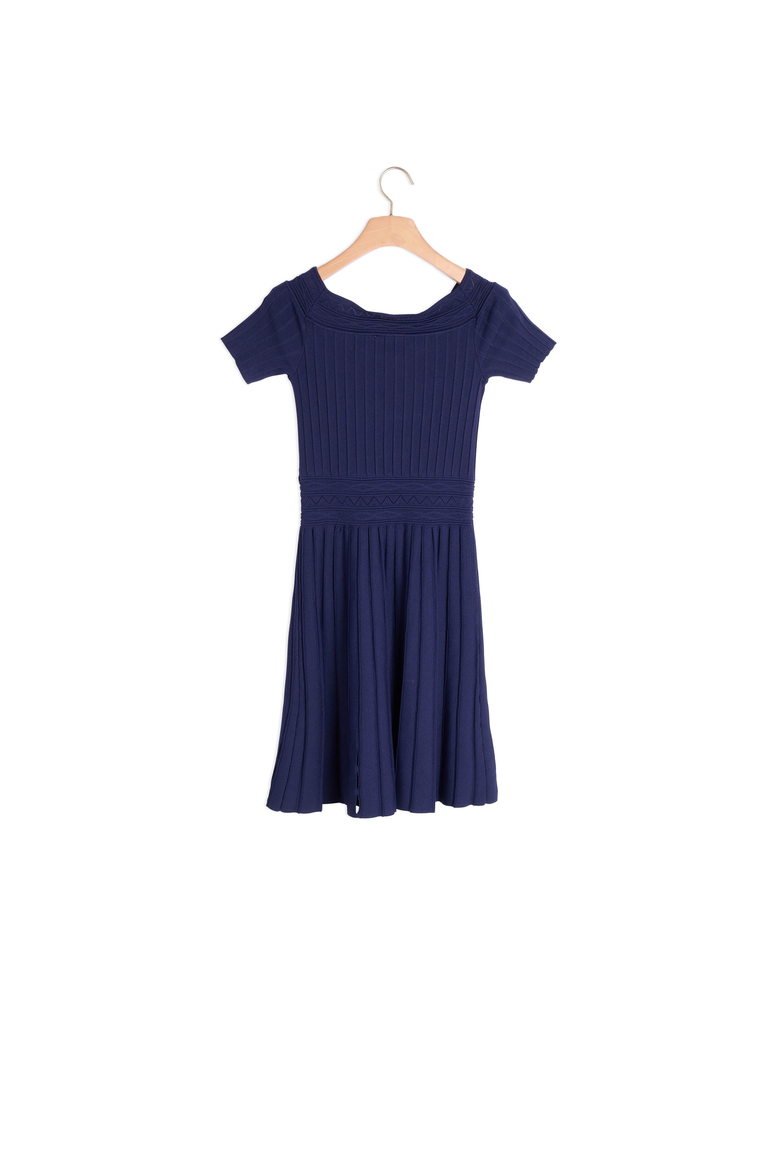 Robe en maille avec jeux de coutures Sandro seconde main