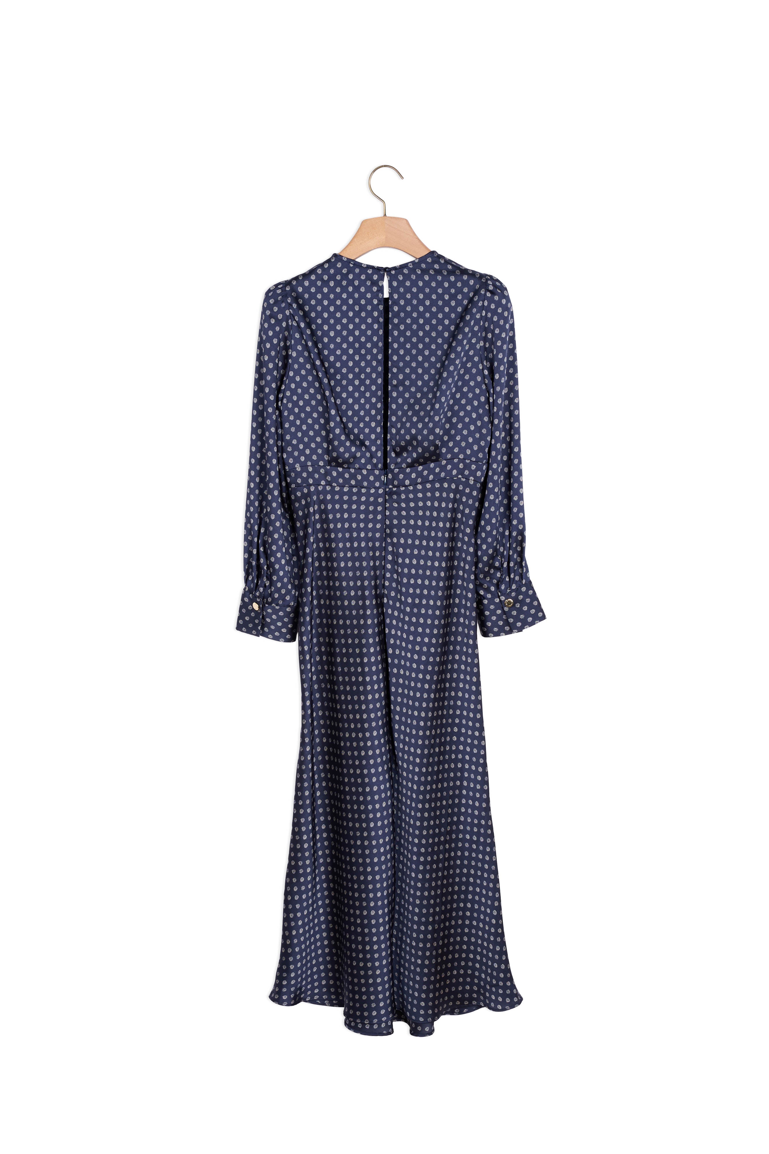 Robe longue fluide imprimé petits pois Sandro seconde main