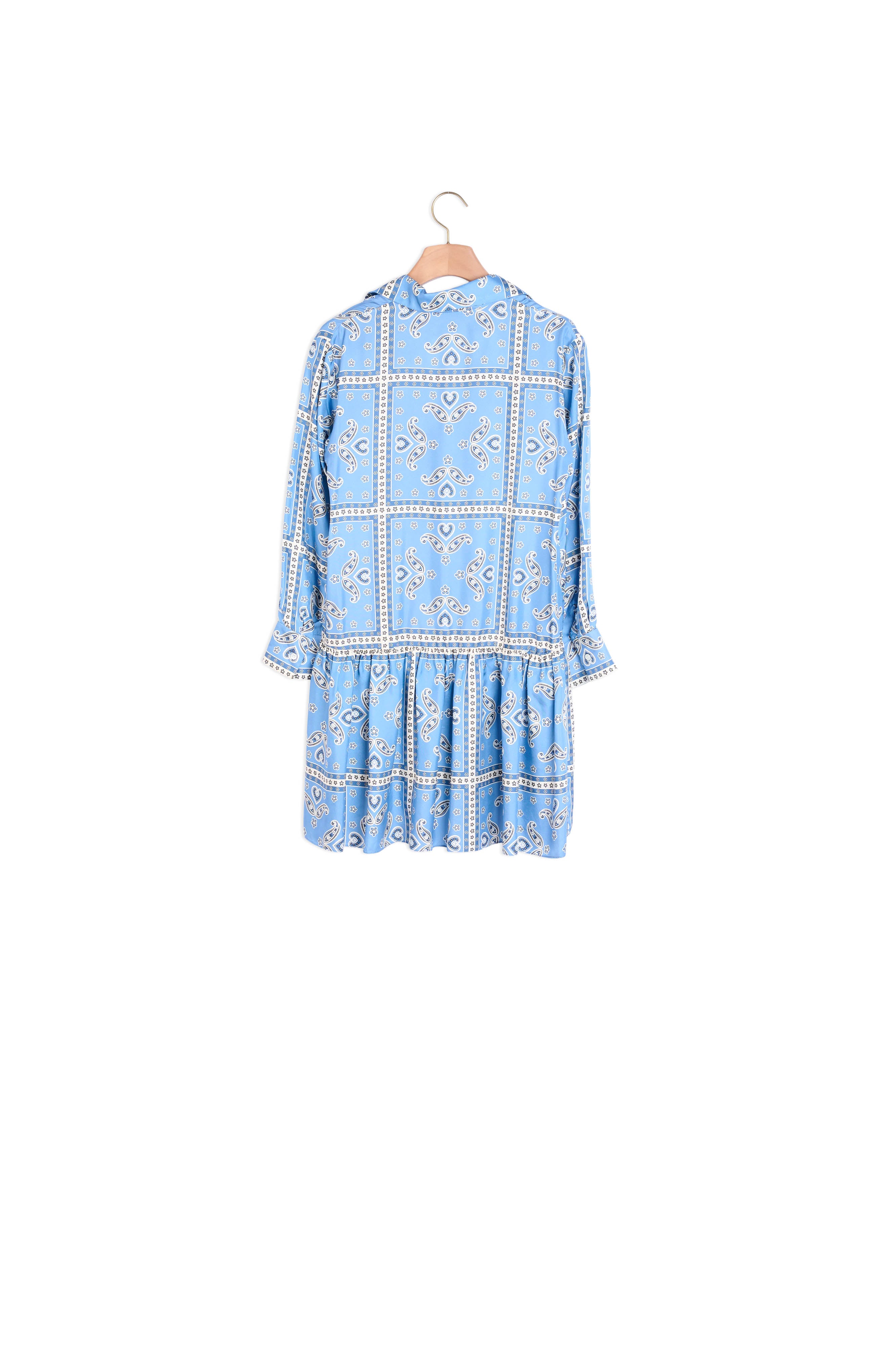 Robe imprimée en soie Sandro seconde main