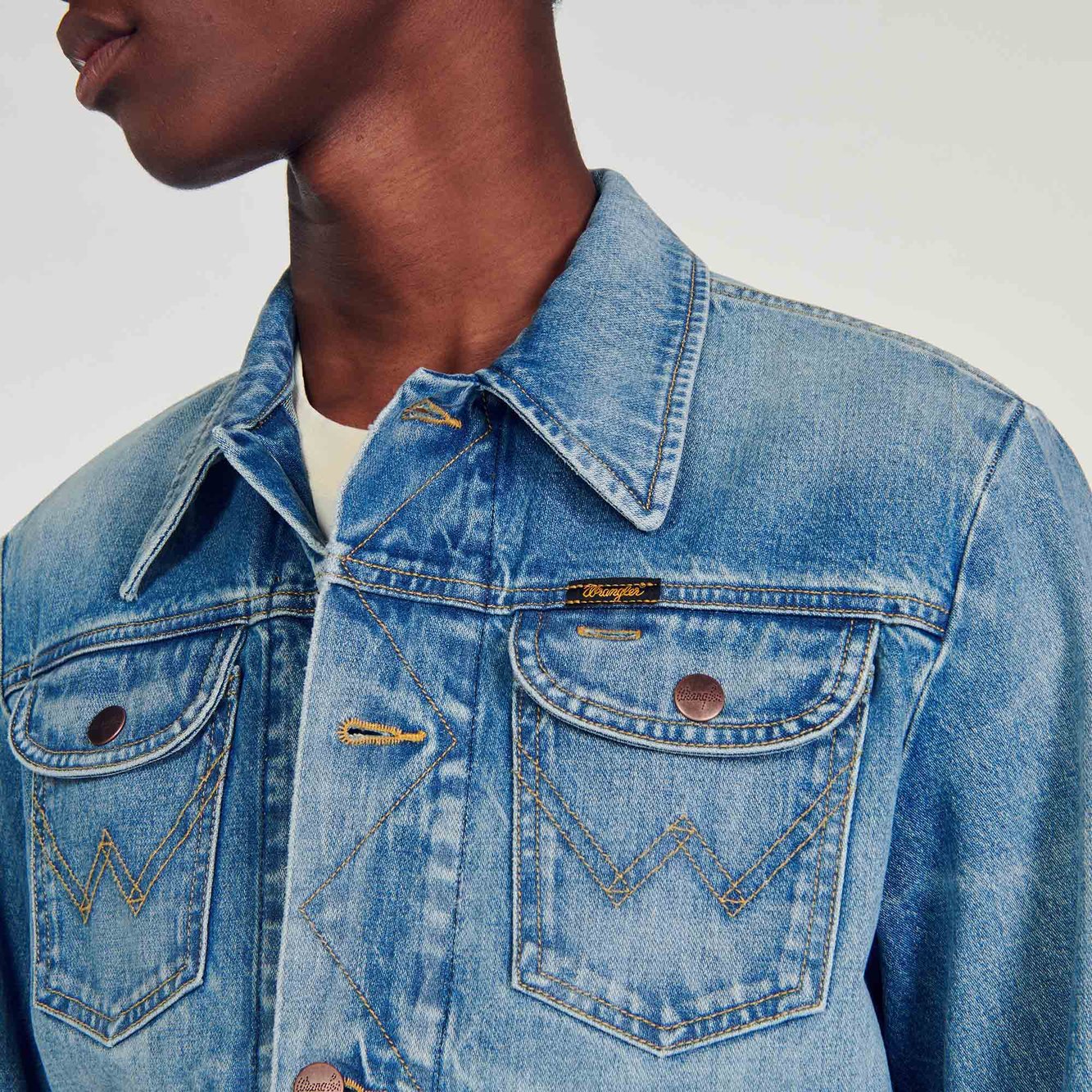 Blouson Jean Blue Vintage - Denim Sandro seconde main