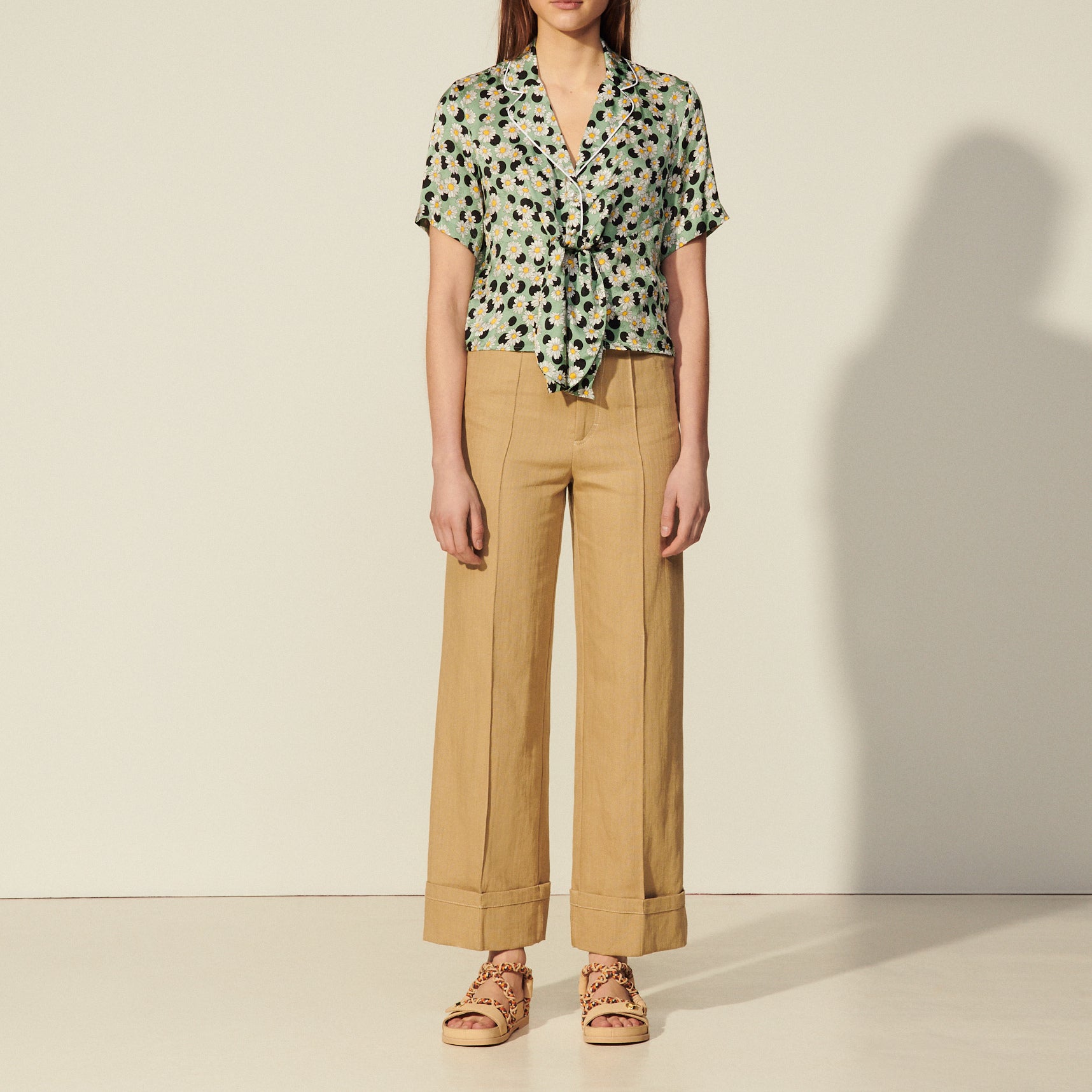 Chemise pyjama imprimée Sandro seconde main