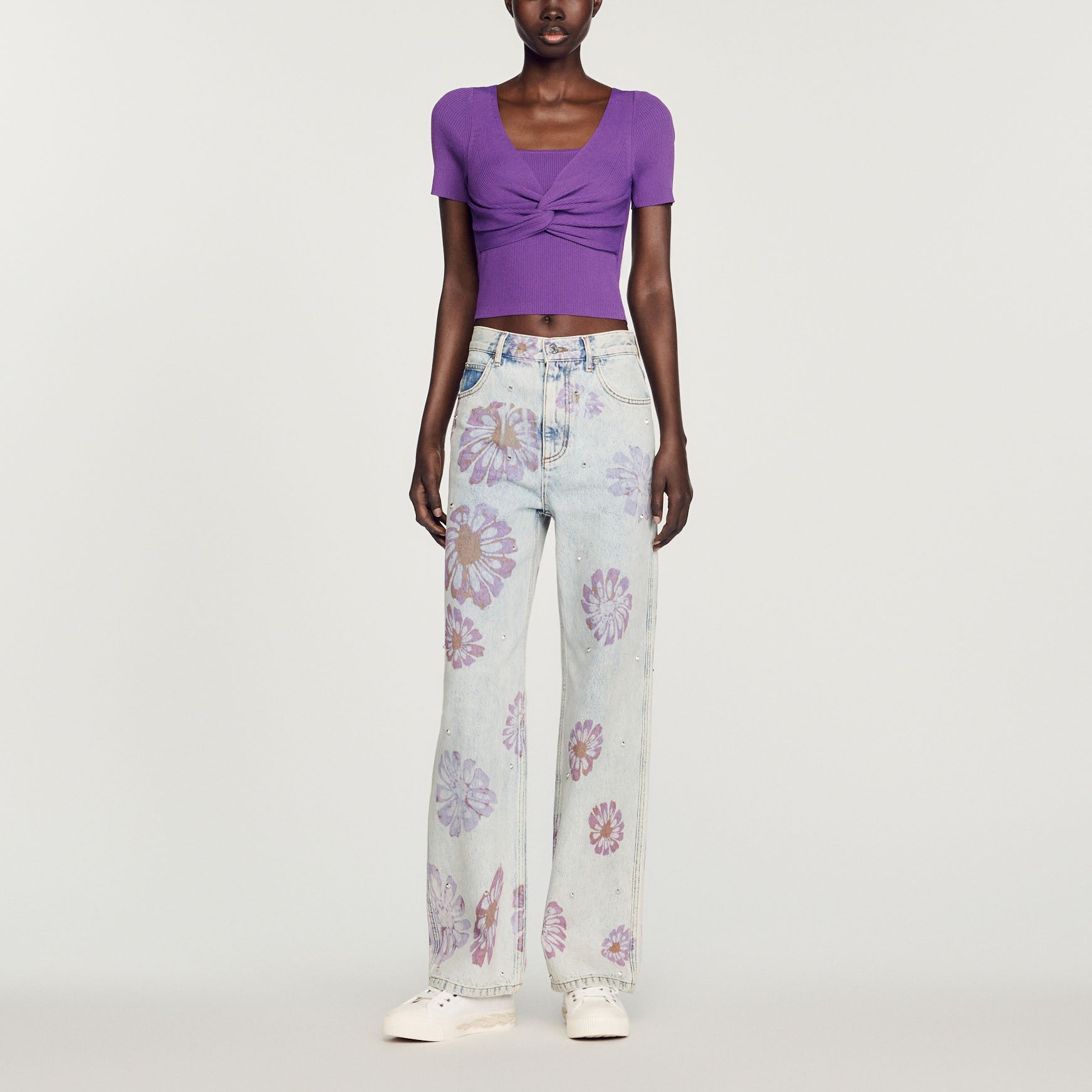 Pull court noué Sandro seconde main