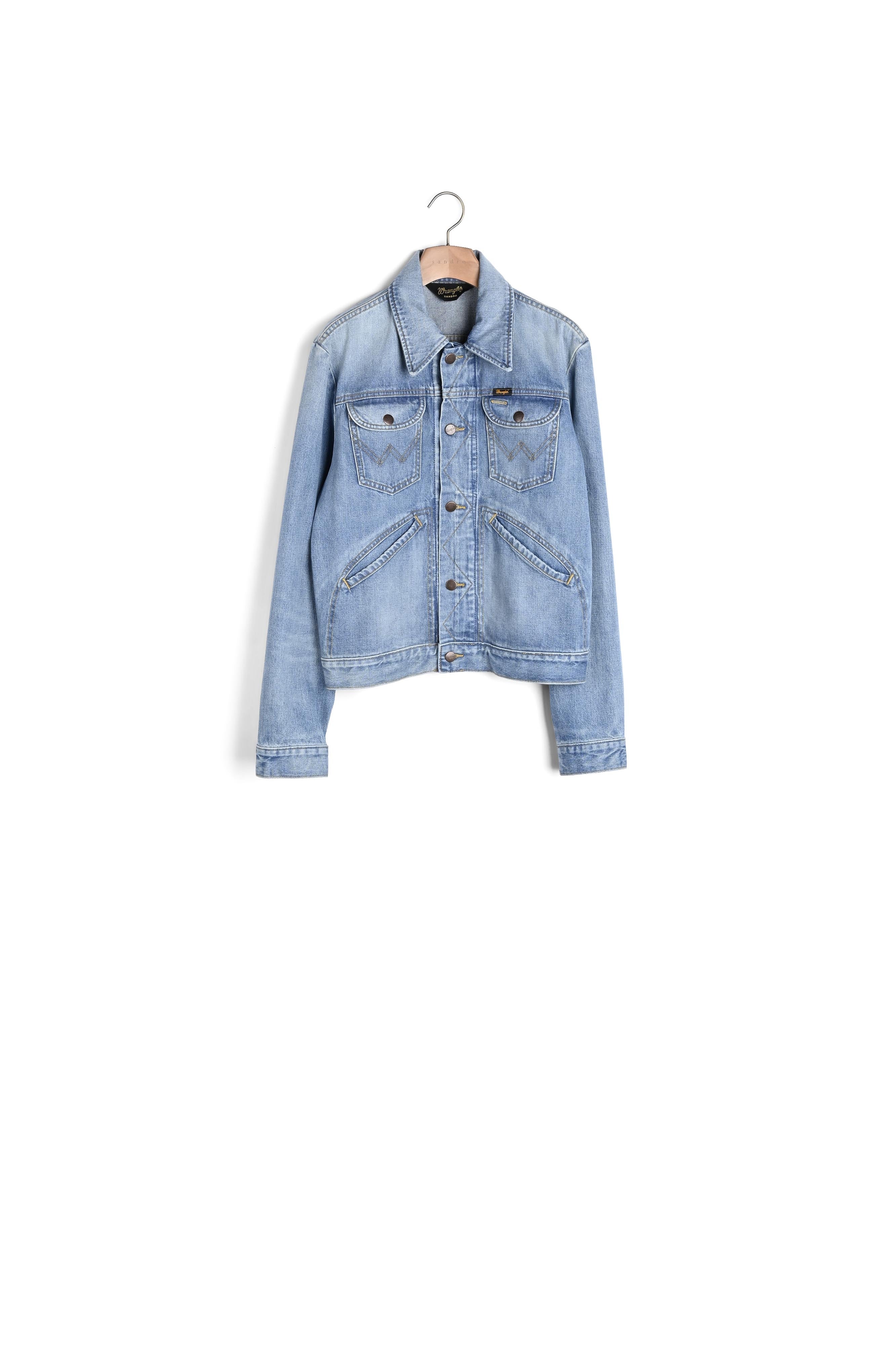 Blouson Jean Blue Vintage - Denim Sandro seconde main