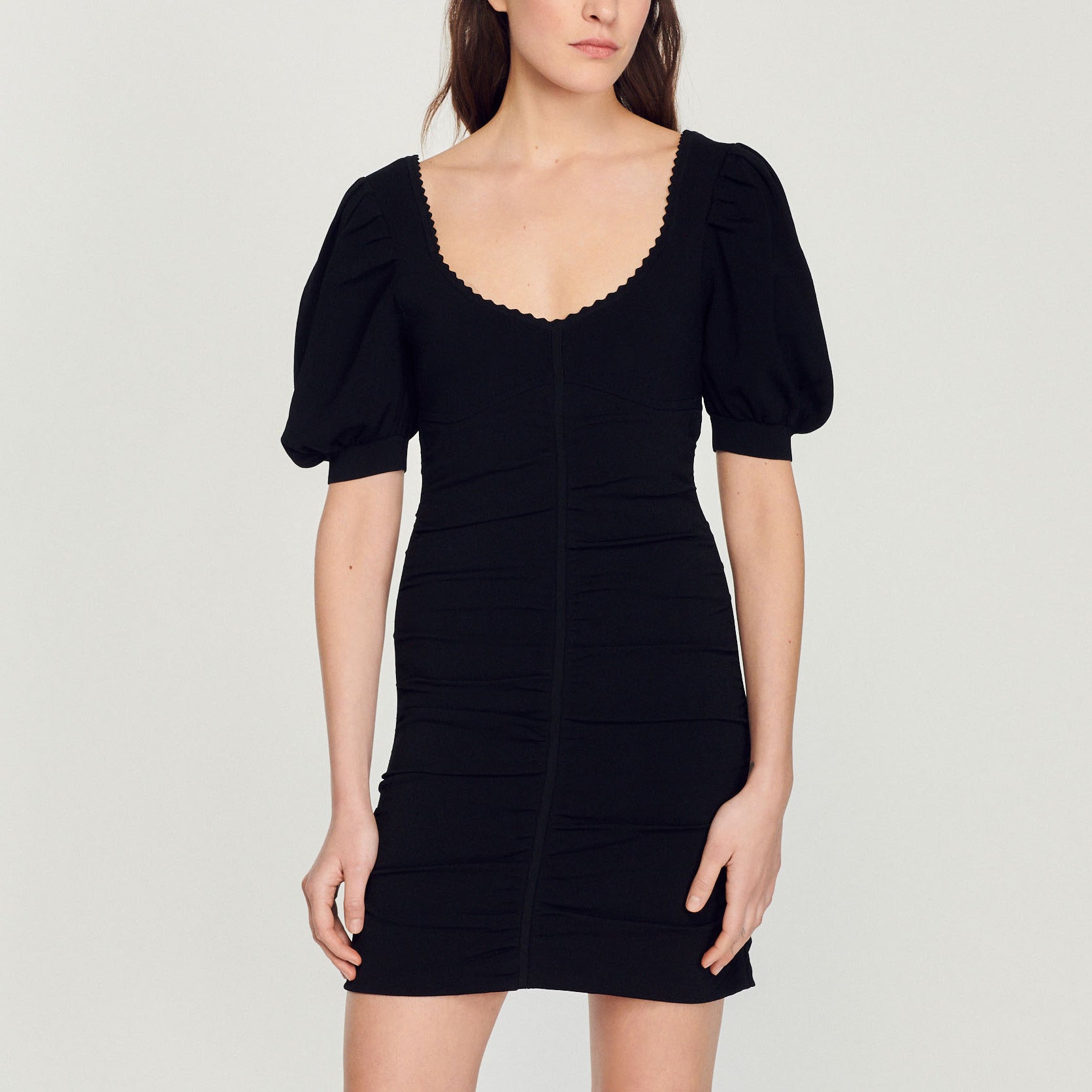 Robe froncée en Maille Sandro seconde main