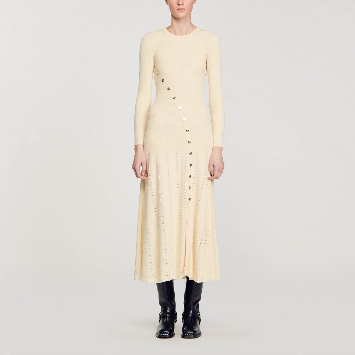 Robe midi en Maille Sandro seconde main