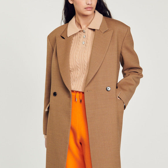 Manteau droit oversize Sandro seconde main