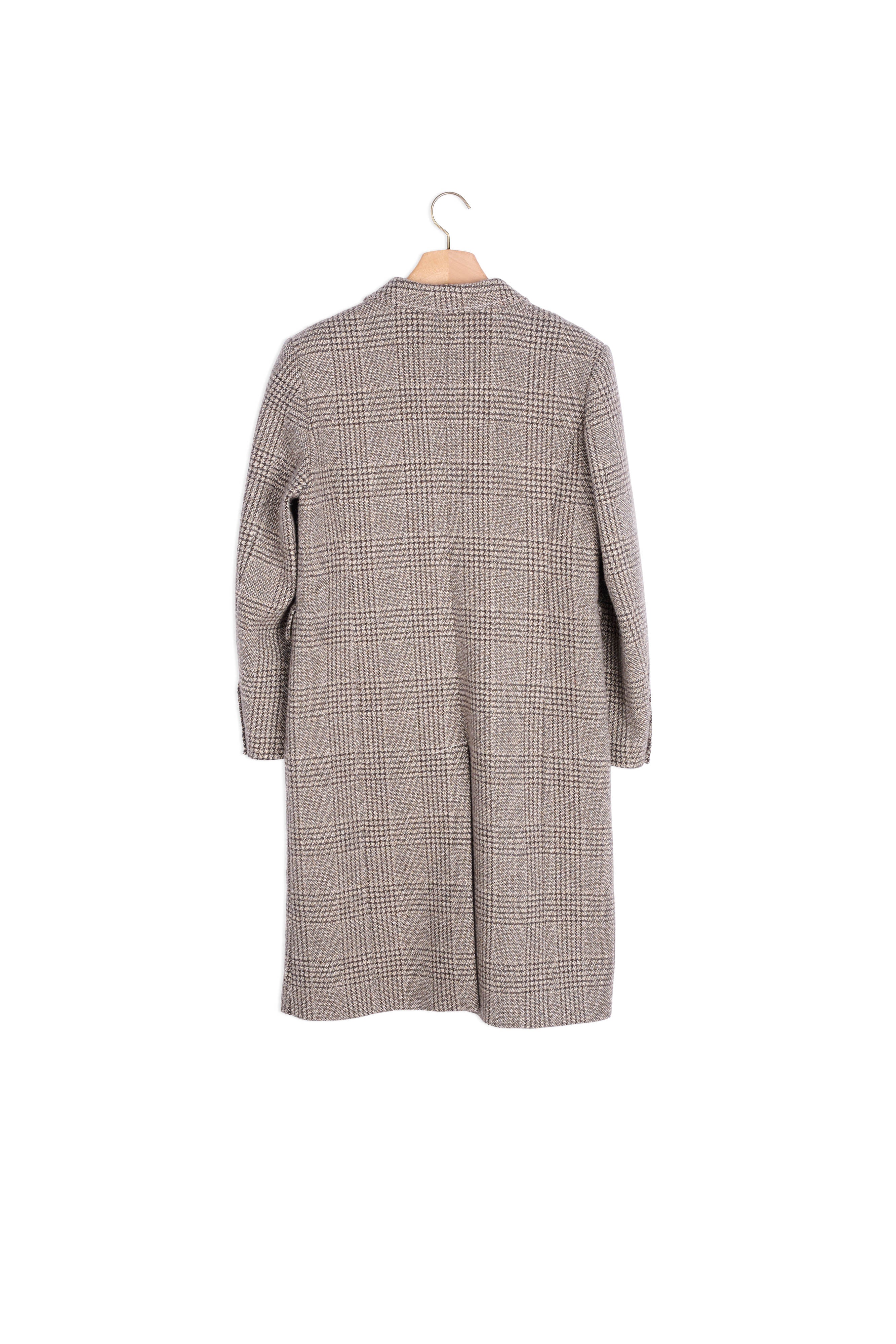 Manteau long à carreaux Sandro seconde main