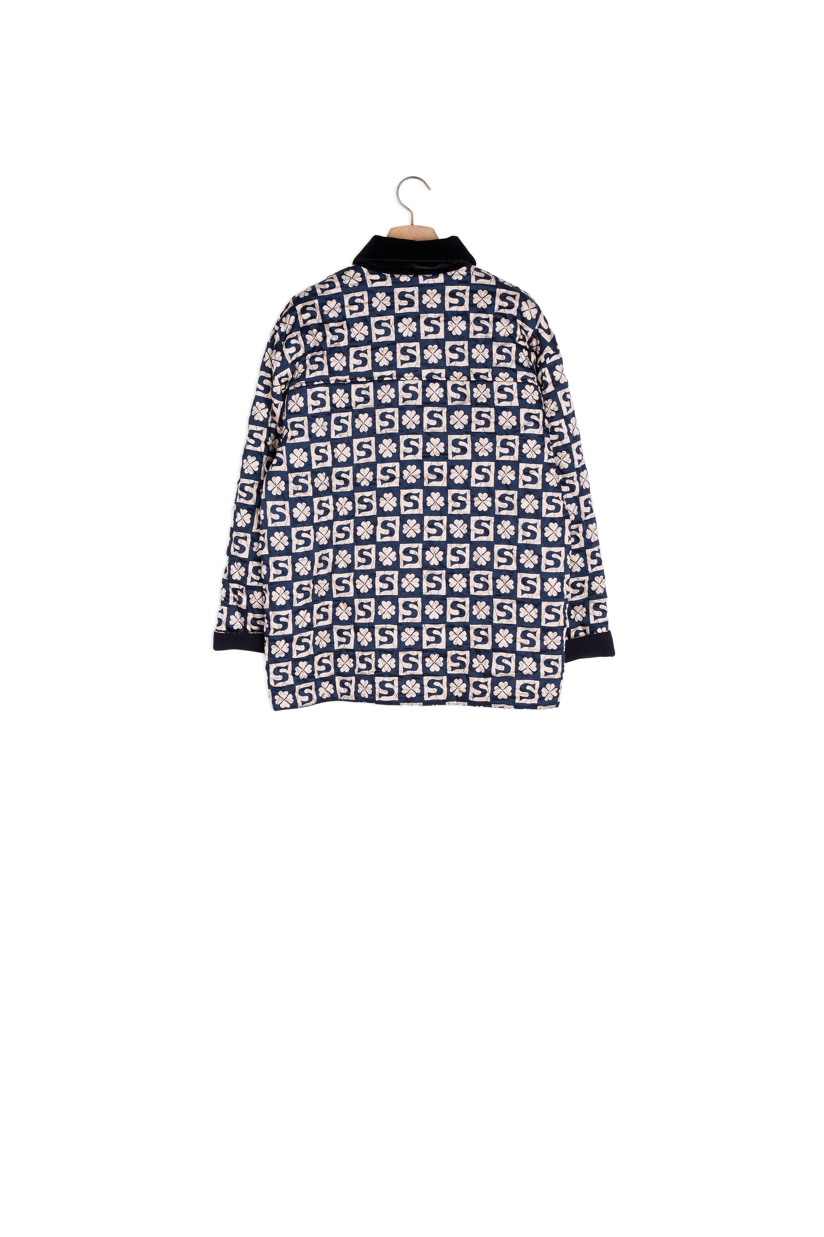 Cardi coat matelassé en mix-matières Sandro seconde main