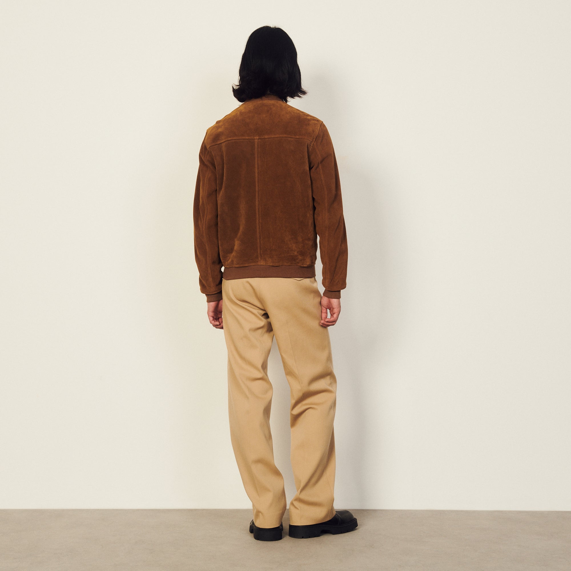 Blouson en cuir Sandro seconde main