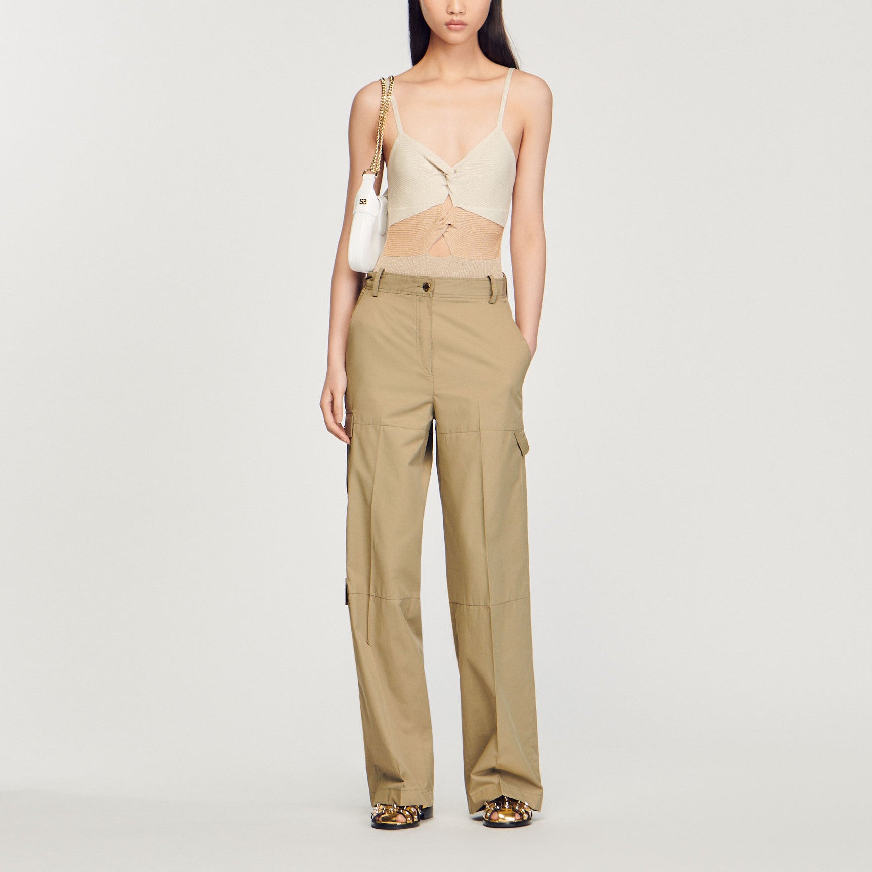 Body en Maille métallisée Sandro seconde main