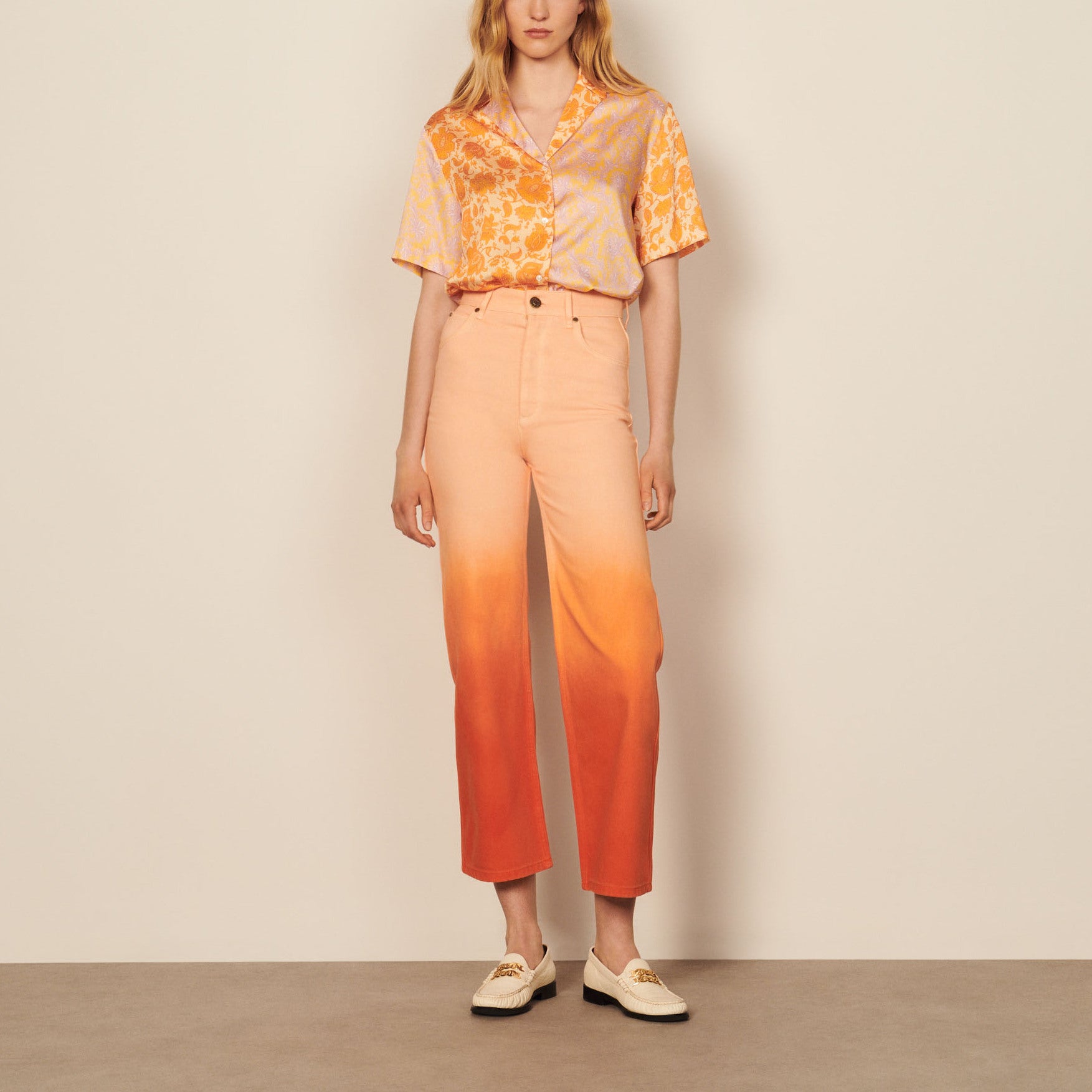 Jean droit effet dégradé Sandro seconde main