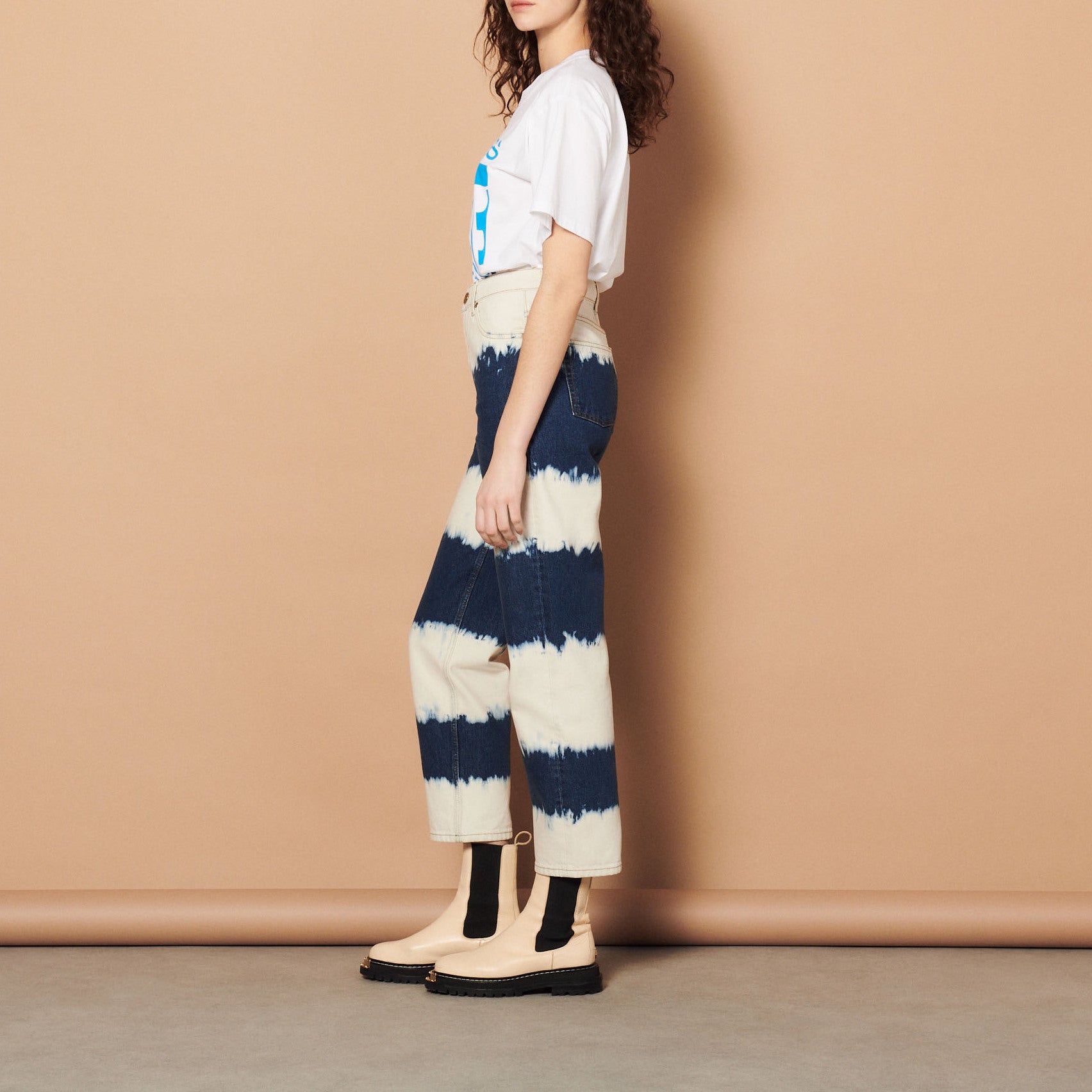 Jean tie and dye Sandro seconde main