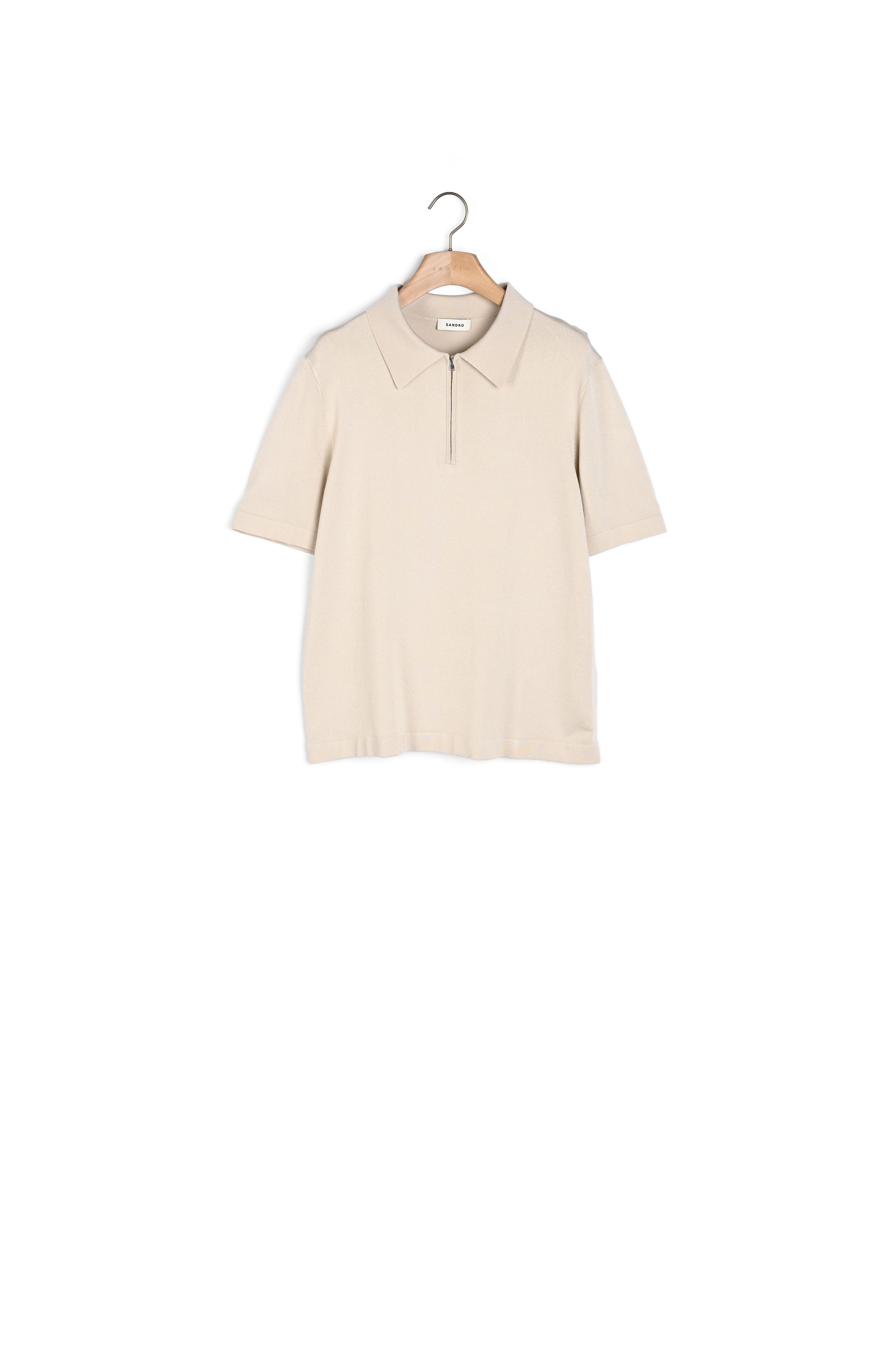 Polo en Maille à col zippé Sandro seconde main