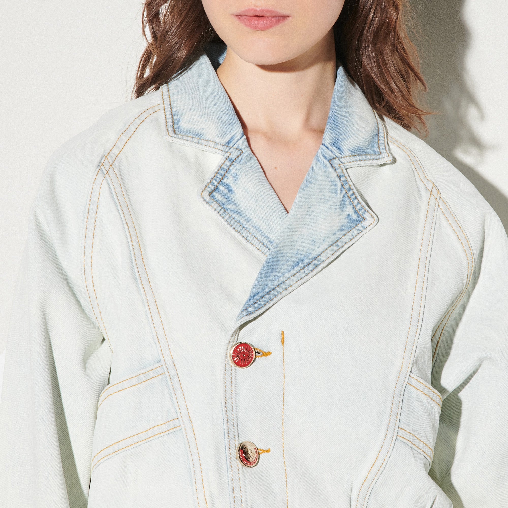 Veste en Jean délavée Sandro seconde main