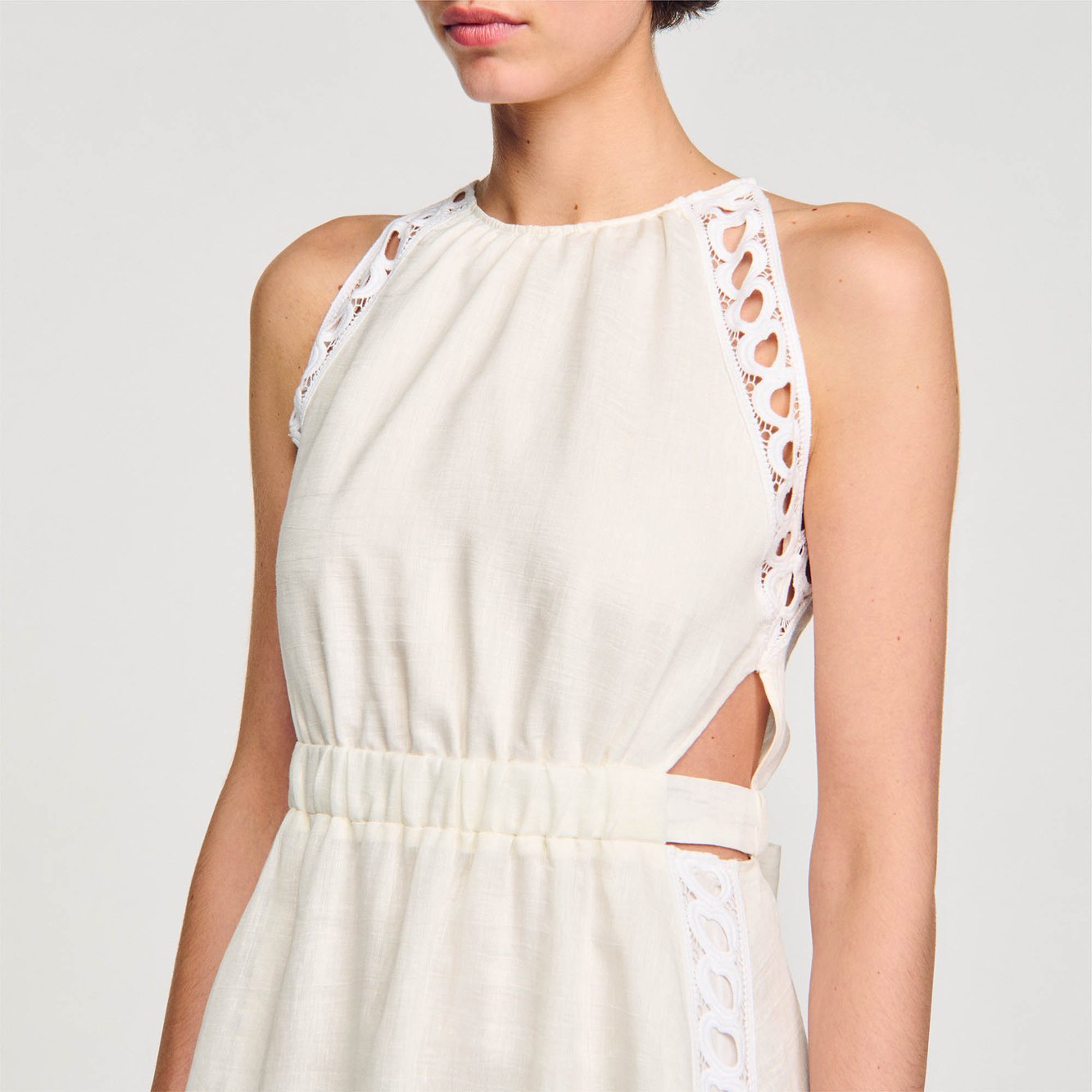 Robe longue en lin Sandro seconde main