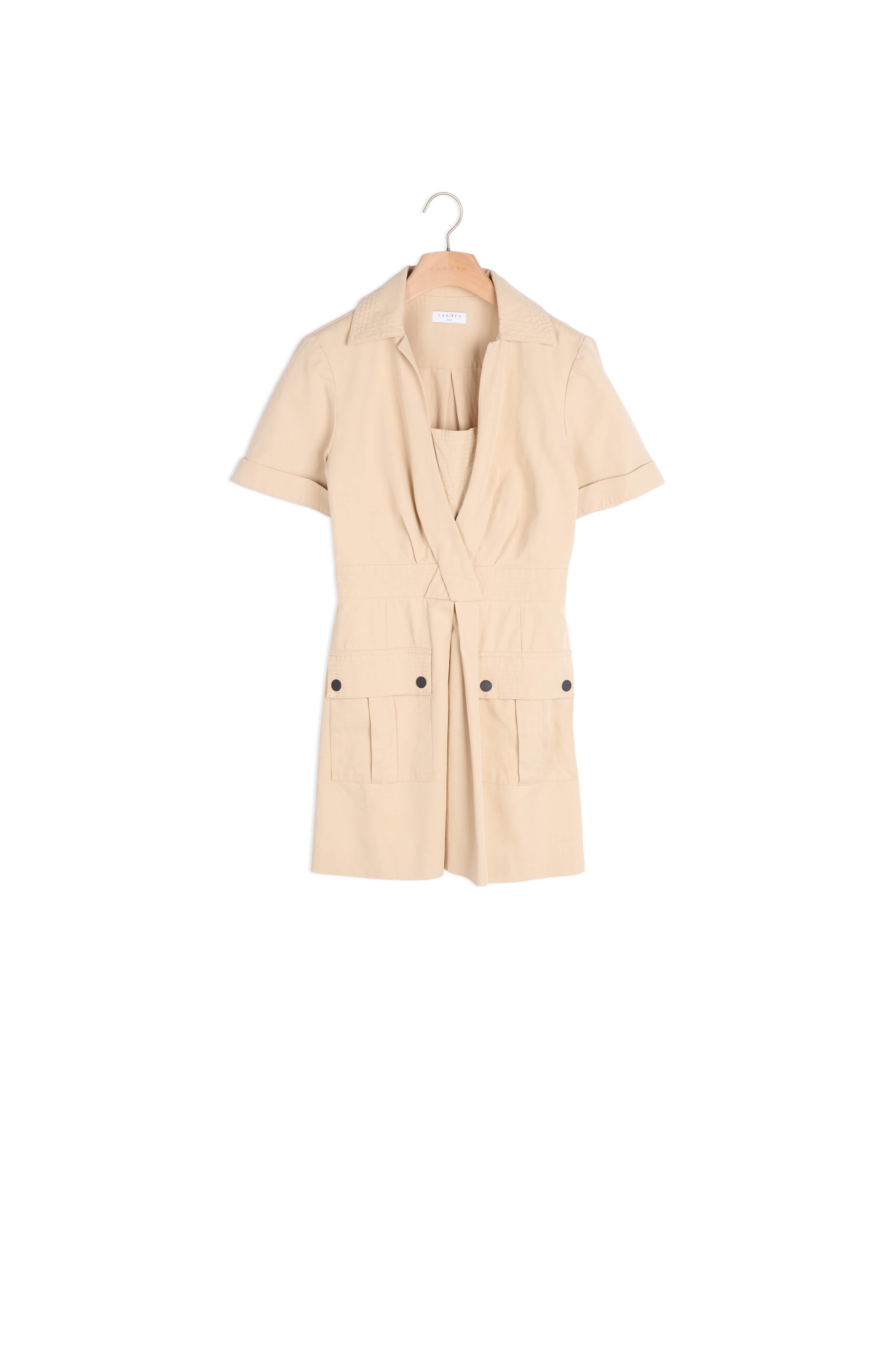 Robe courte type saharienne Sandro seconde main