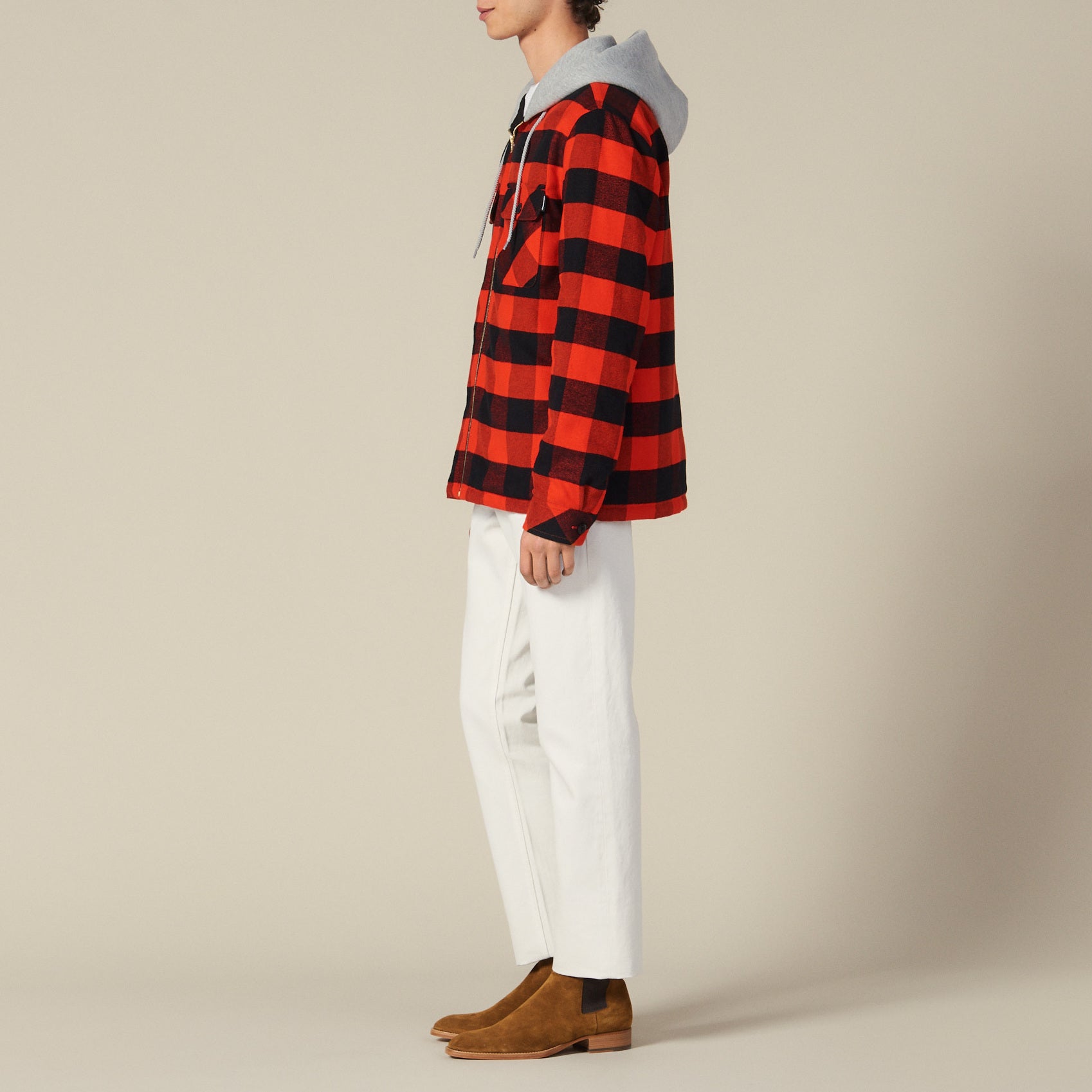 Surchemise à carreaux avec capuche Sandro seconde main