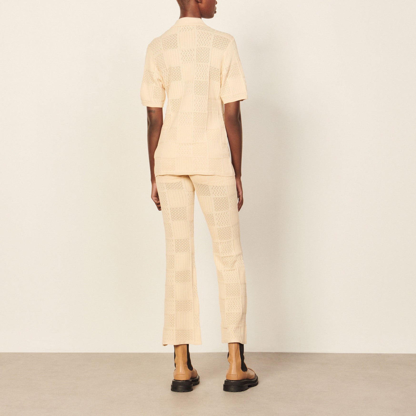 Chemise en Maille pointelle Sandro seconde main