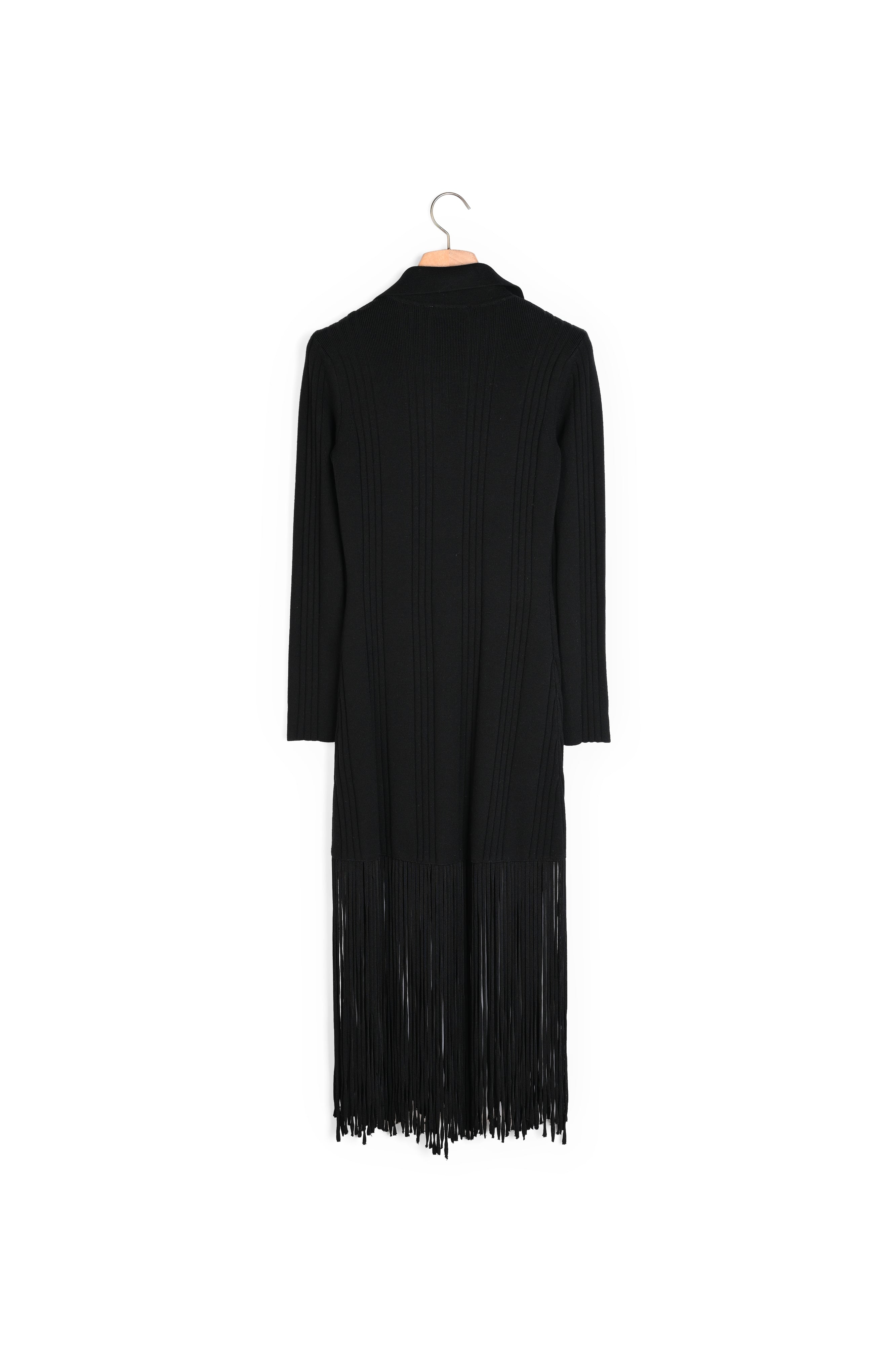 Robe longue à franges Sandro seconde main