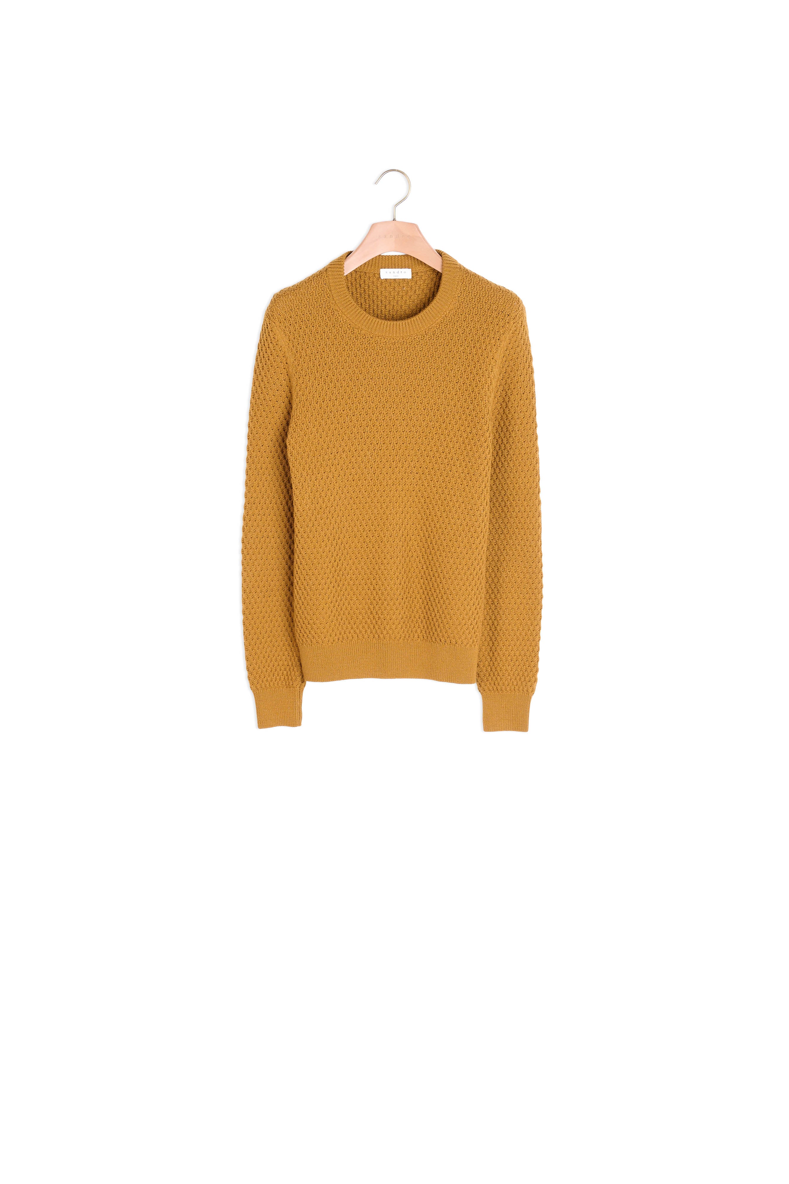 Pull col rond en Maille fantaisie Sandro seconde main